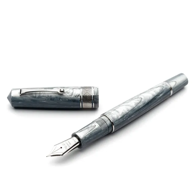 leonardo-officina-italiana-momento-zero-grande-grey-cuspide-penna-stilografica-e image 1