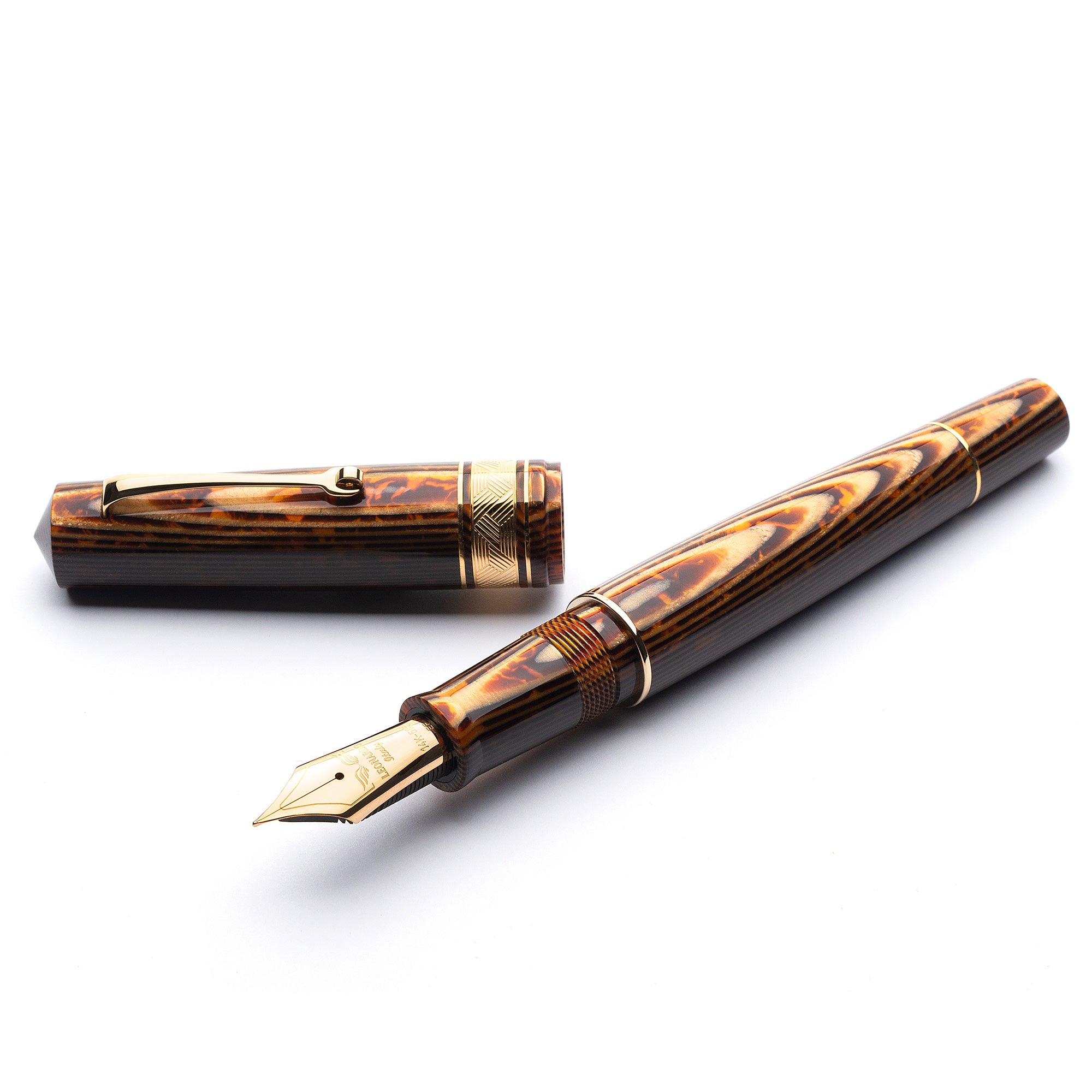 leonardo-officina-italiana-momento-zero-grande-arco-bronzo-penna-stilografica-ce image 1