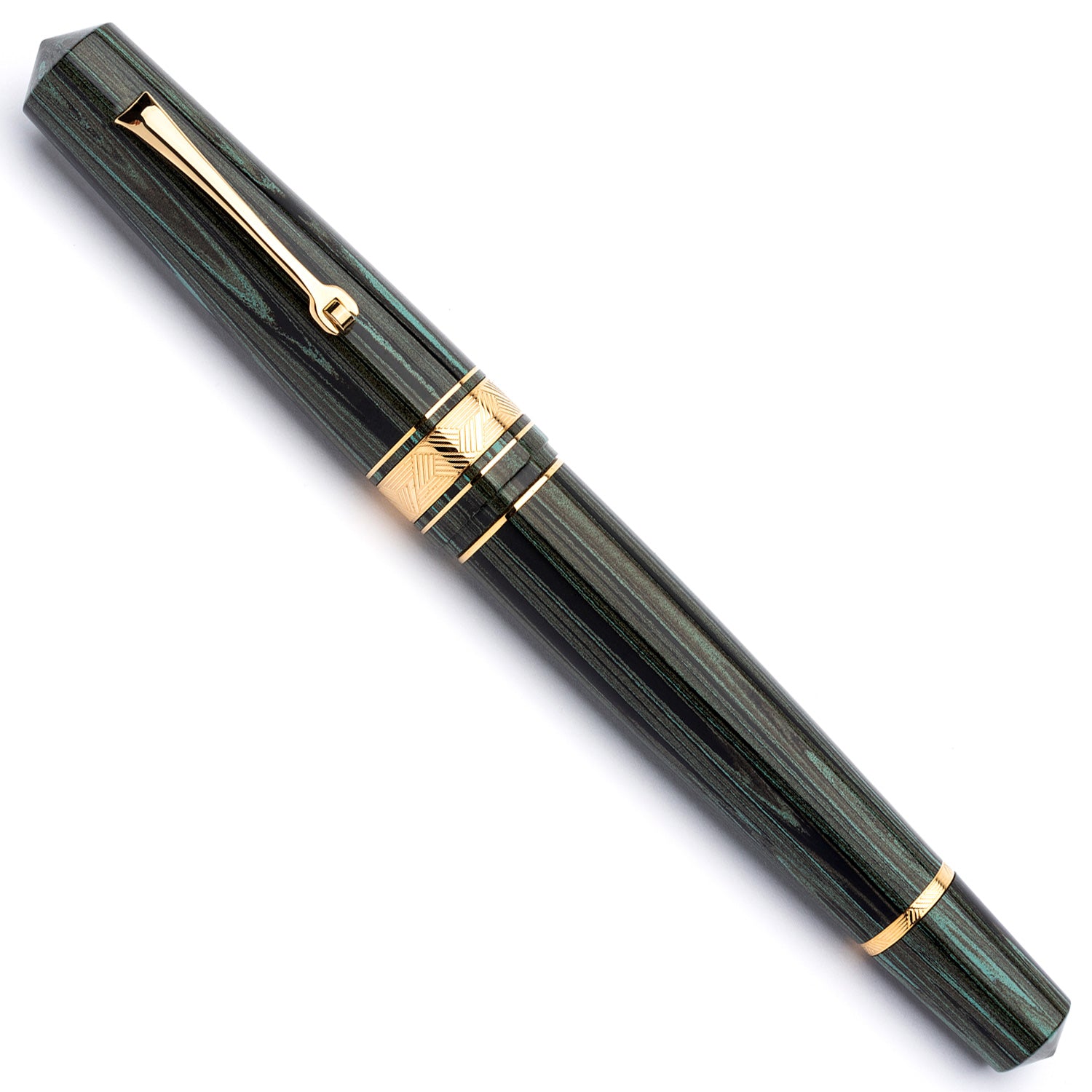 leonardo-officina-italiana-momento-zero-grande-mzg-verde-foresta-ebanite-stilogr image 2