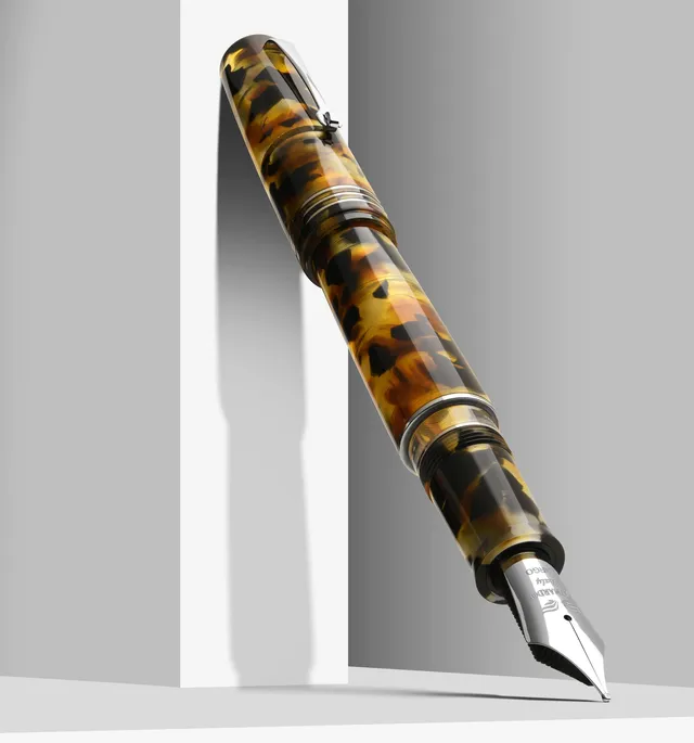leonardo-officina-italiana-mzg-2-0-sottobosco-steel-8-penna-stilografica image 1
