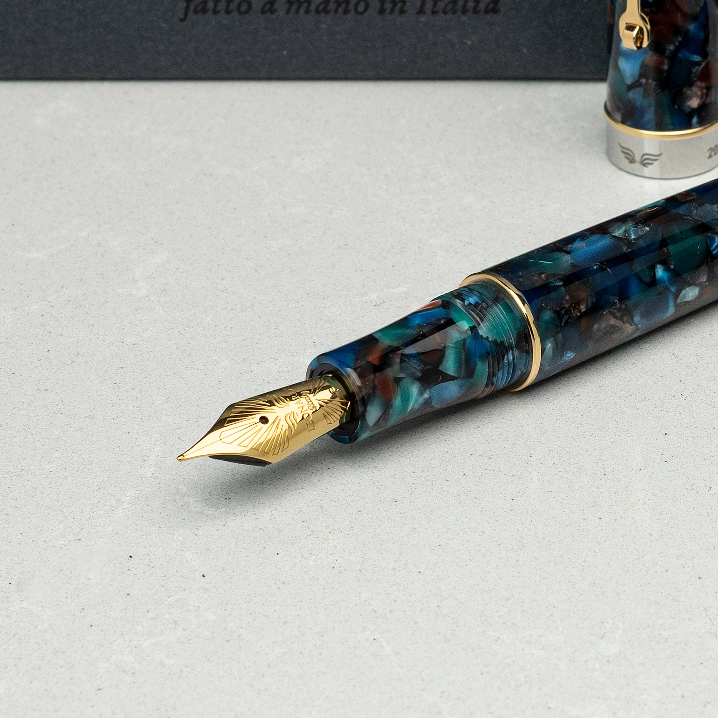 leonardo-officina-italiana-virtuosa-murano-stilografica-pennino-acciaio image 4