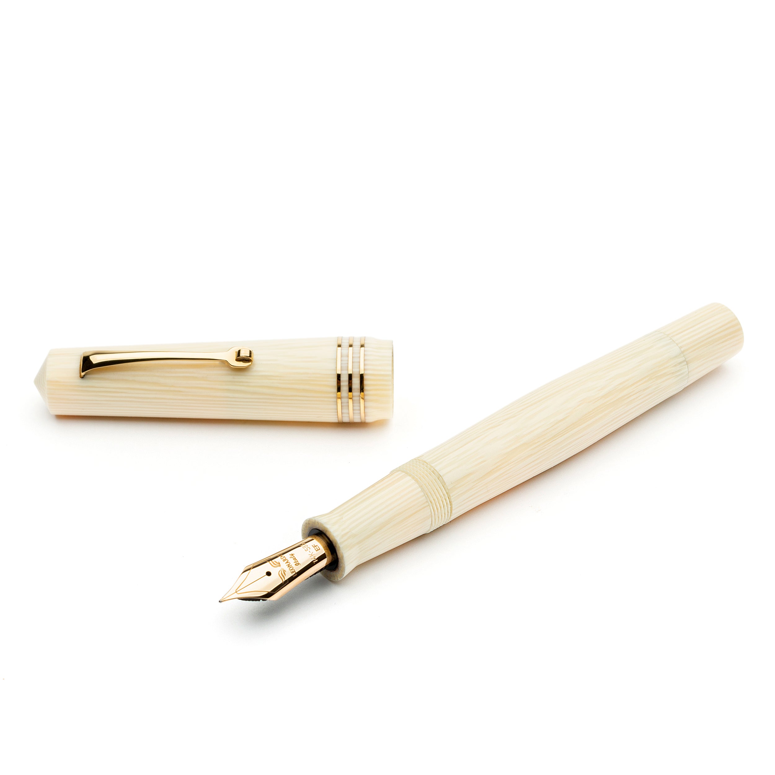 leonardo-officina-italiana-cinquantesimo-forma-vintage-avorio-penna-stilografica image 1