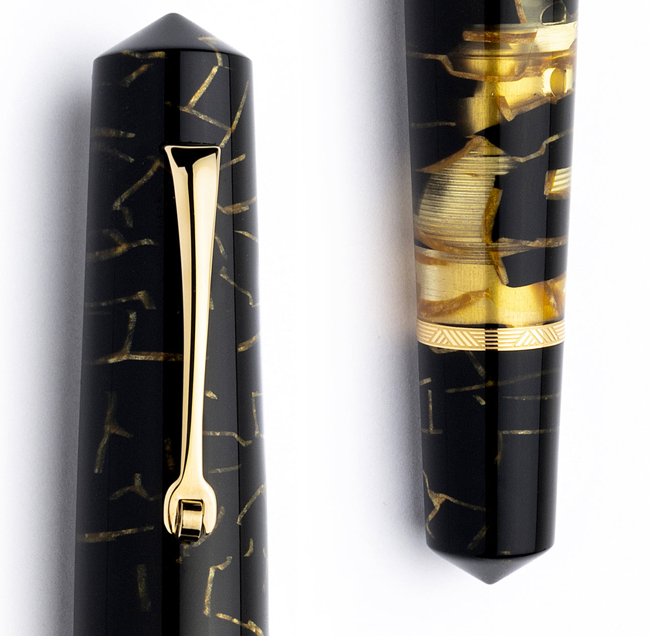 leonardo-officina-italiana-momento-zero-grande-celluloide-nero-oro-lucens-stilog image 3