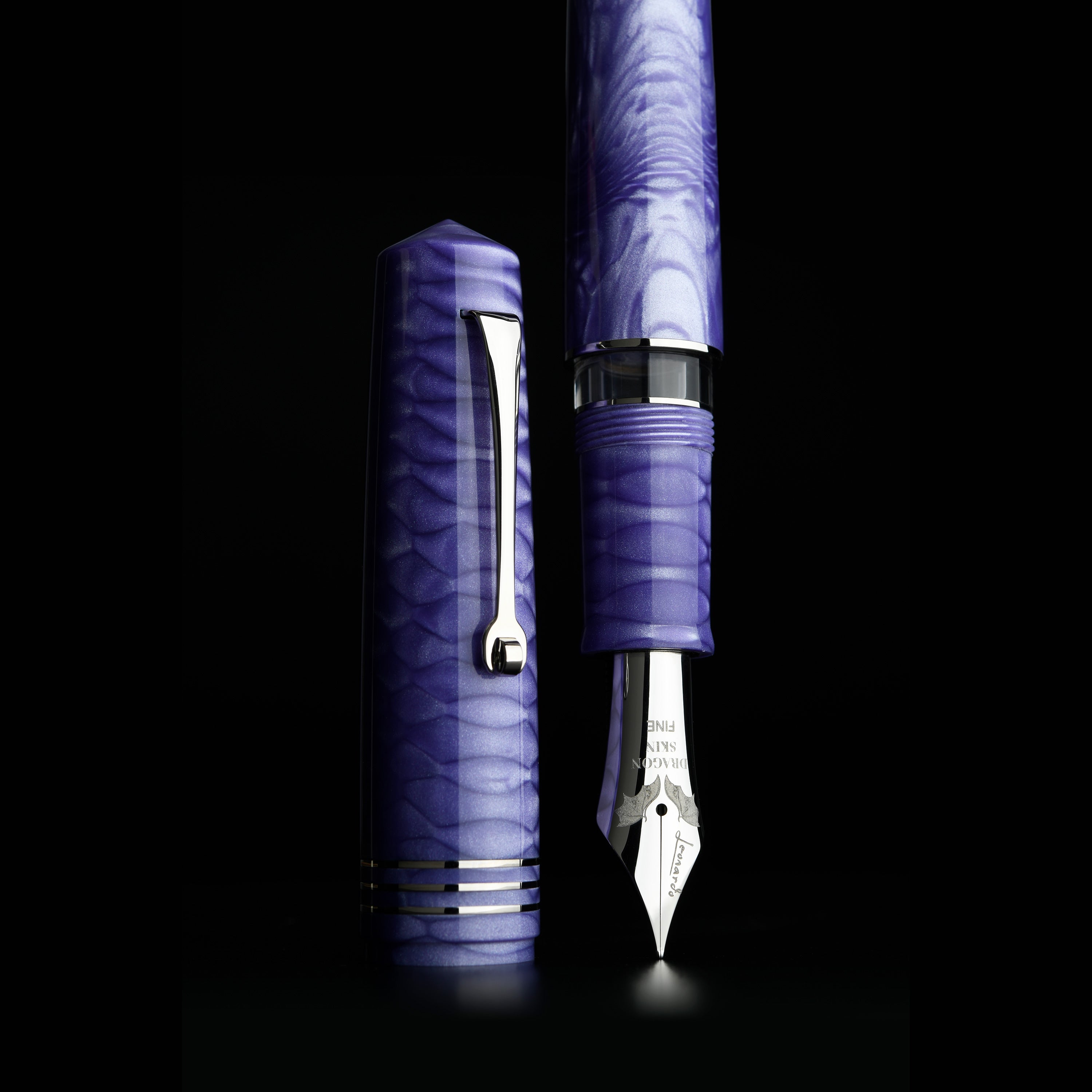 leonardo-officina-italiana-momento-zero-grande-2-0-dragon-skin-viola-penna-stilo image 3