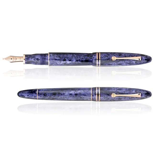 leonardo-officina-italiana-furore-grande-viola-oro-rosa-penna-stilografica-penni image 1
