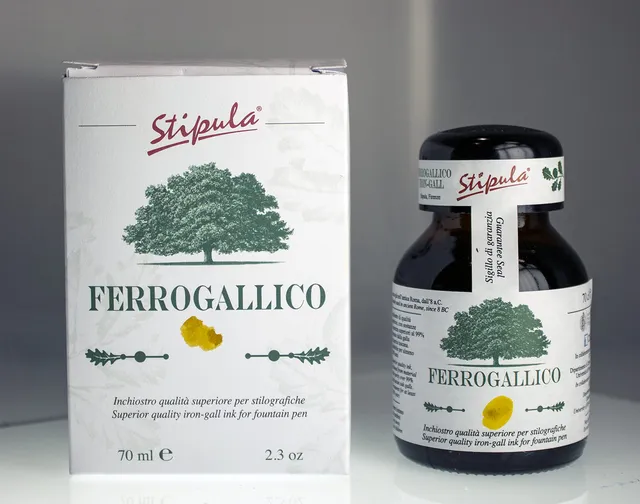 stipula-ferrogallico-inchiostro-per-penna-stilografica-70ml-verde-quercia image 1