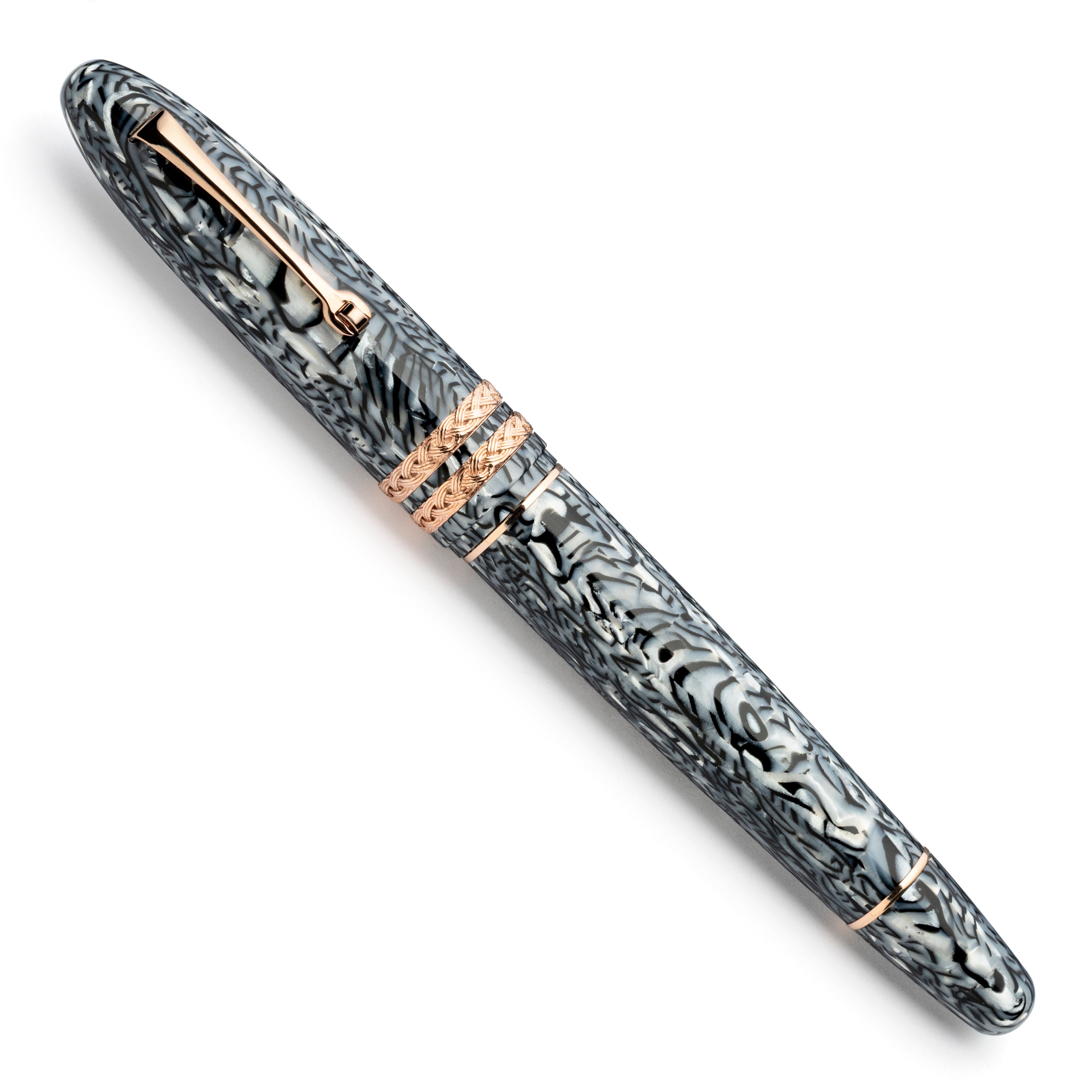 leonardo-officina-italiana-cigar-leonarco-zebra-celluloide-penna-stilografica image 2
