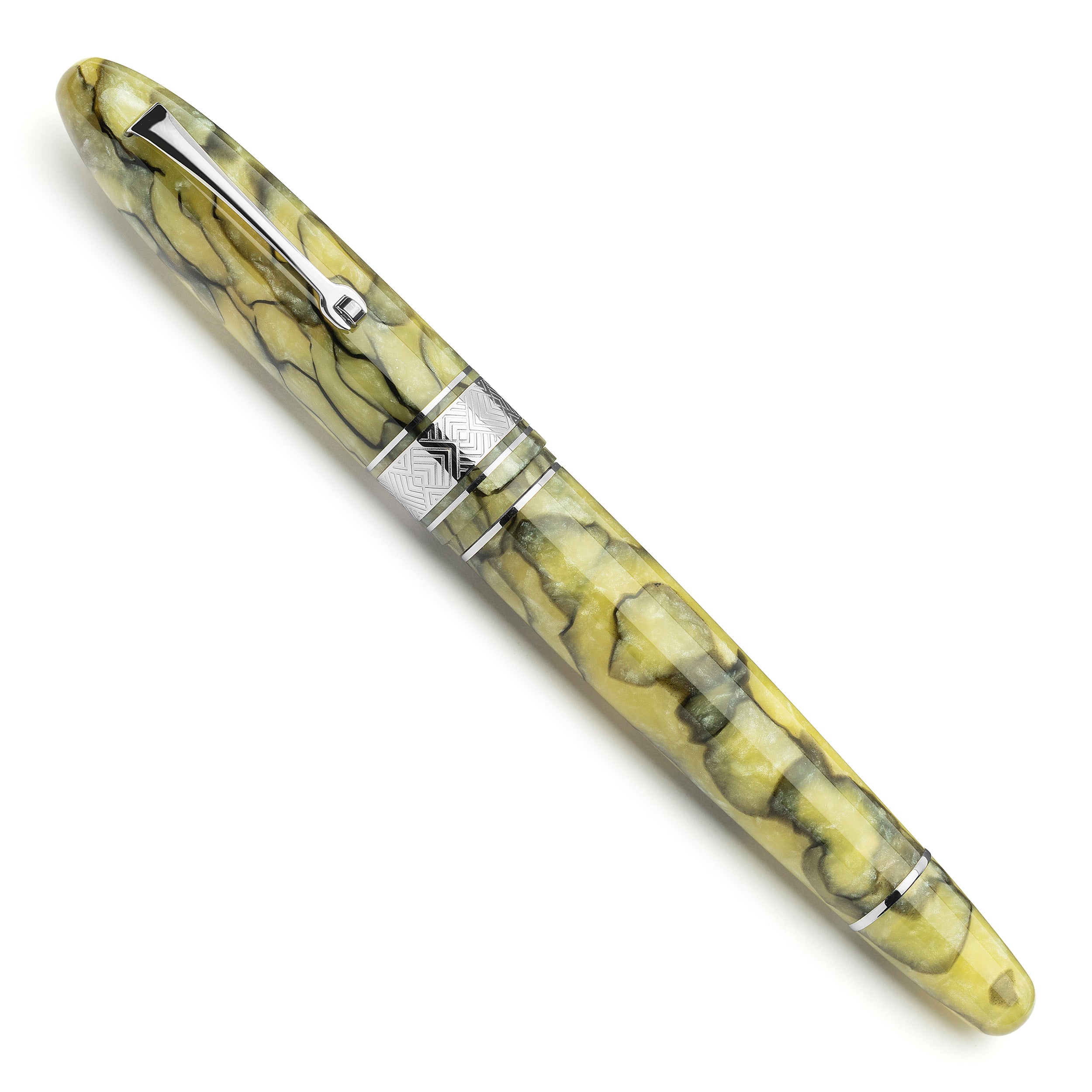 leonardo-officina-italiana-cigar-verde-celluloide-perlata-penna-stilografica-pen image 3