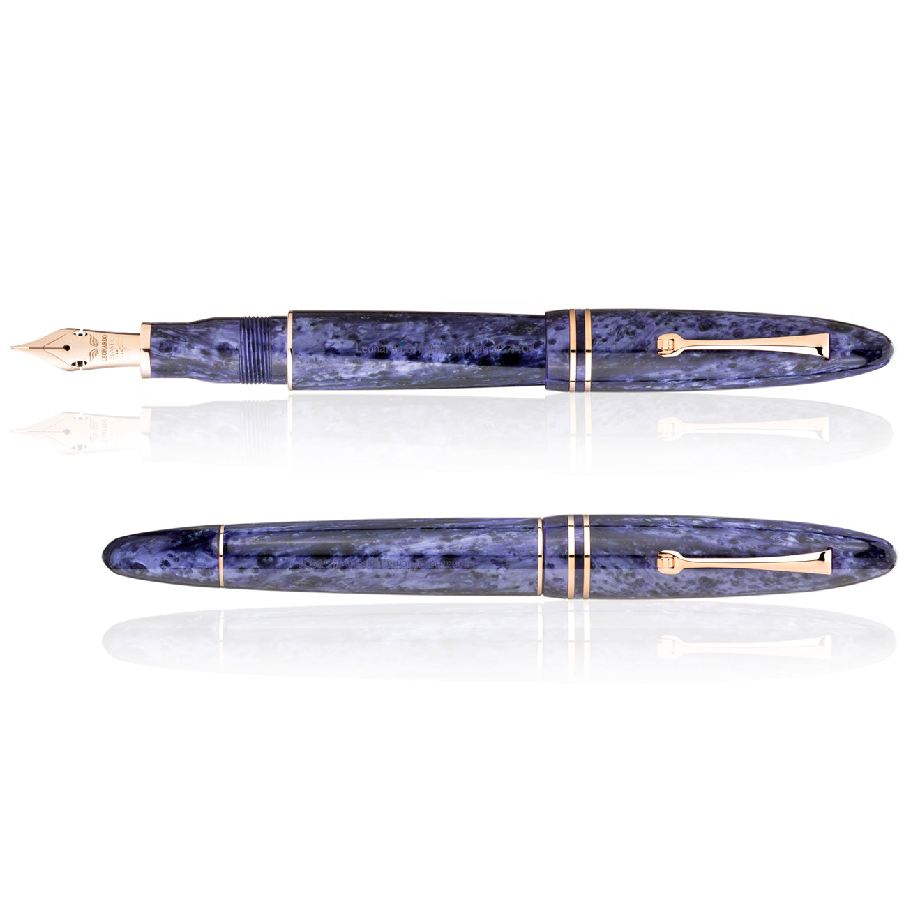 leonardo-officina-italiana-furore-grande-viola-oro-rosa-penna-stilografica-penni image 2