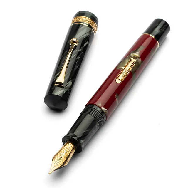 leonardo-officina-italiana-gioiellino-stilografica-celluloide-pompei-grigio-mazz image 1