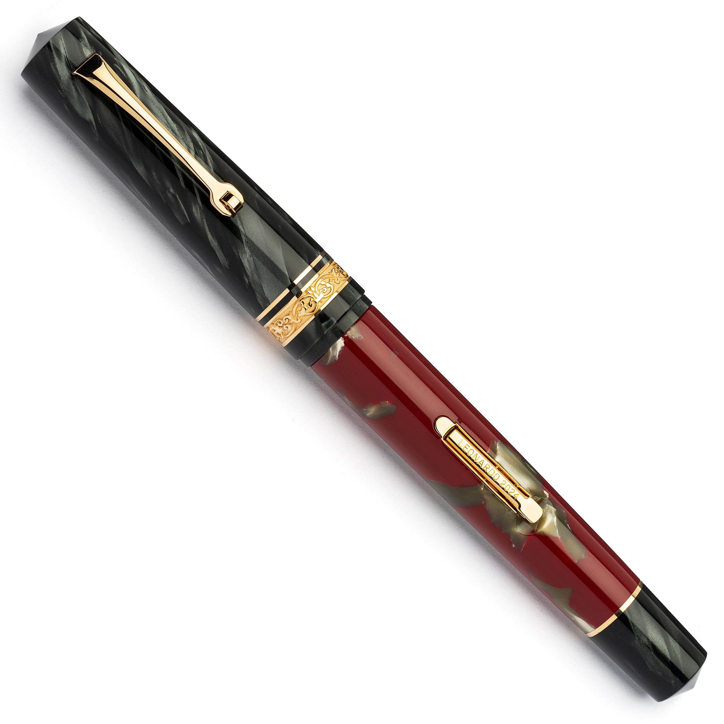 leonardo-officina-italiana-gioiellino-stilografica-celluloide-pompei-grigio-mazz image 2