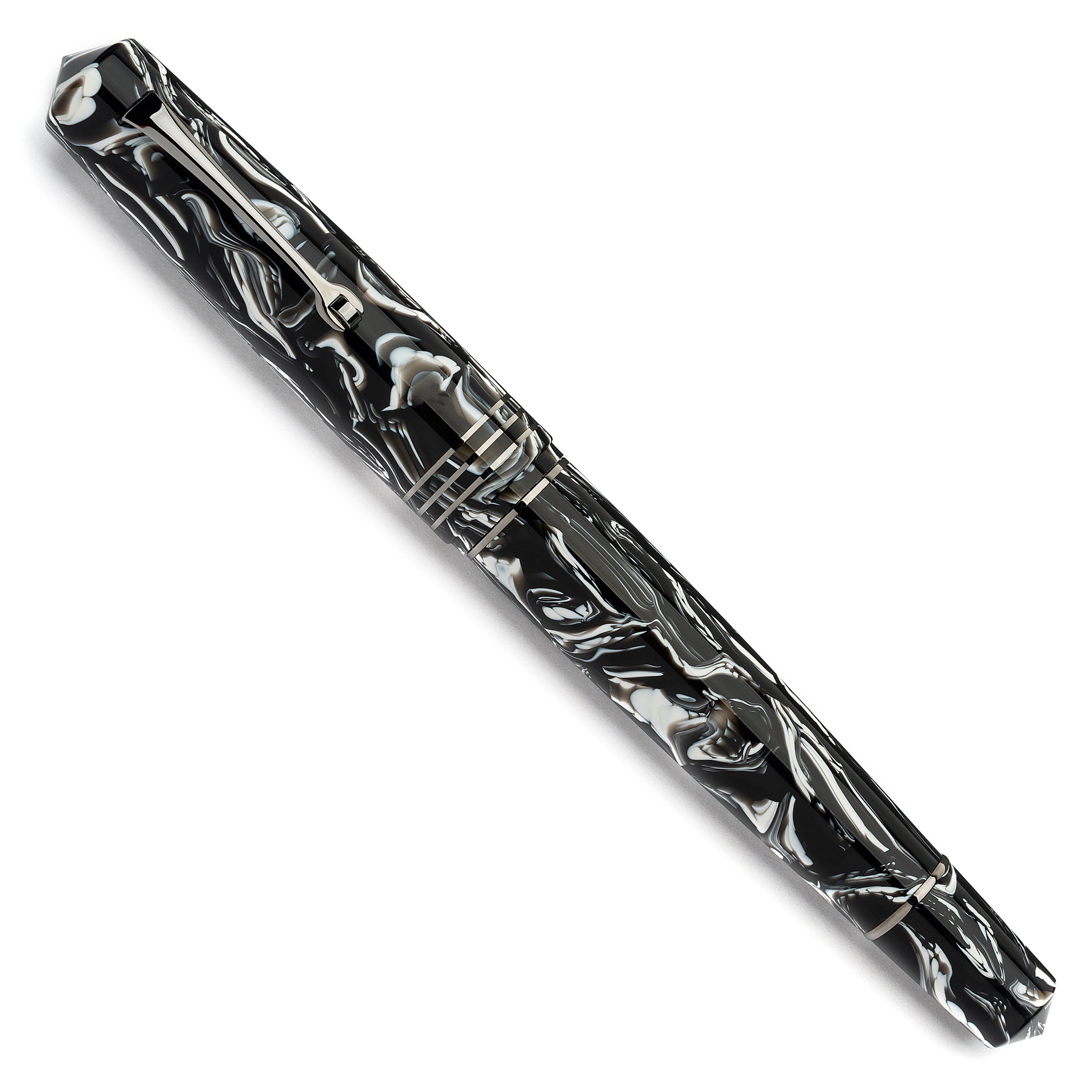 leonardo-officina-italiana-momento-zero-grande-acetato-celeste-argento-stilograf image 2