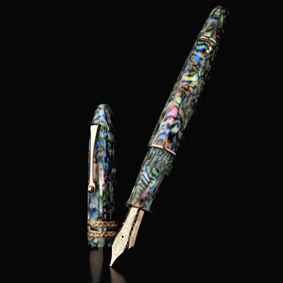 leonardo-cigar-leonarco-abalone-celluloide-stilografica-oro-8 image 1