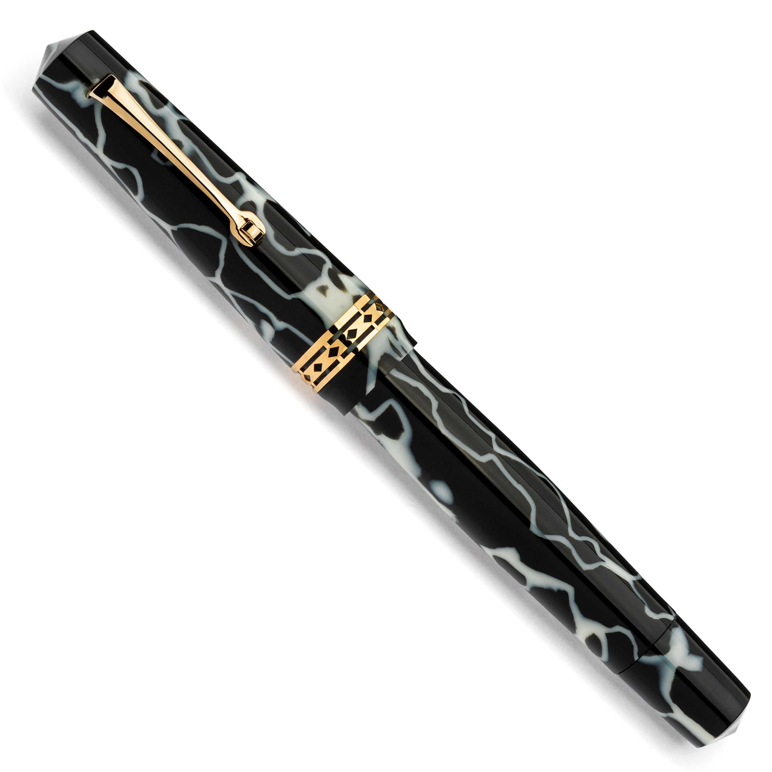 leonardo-officina-italiana-radius-nero-avorio-celluloide-penna-stilografica-con- image 2