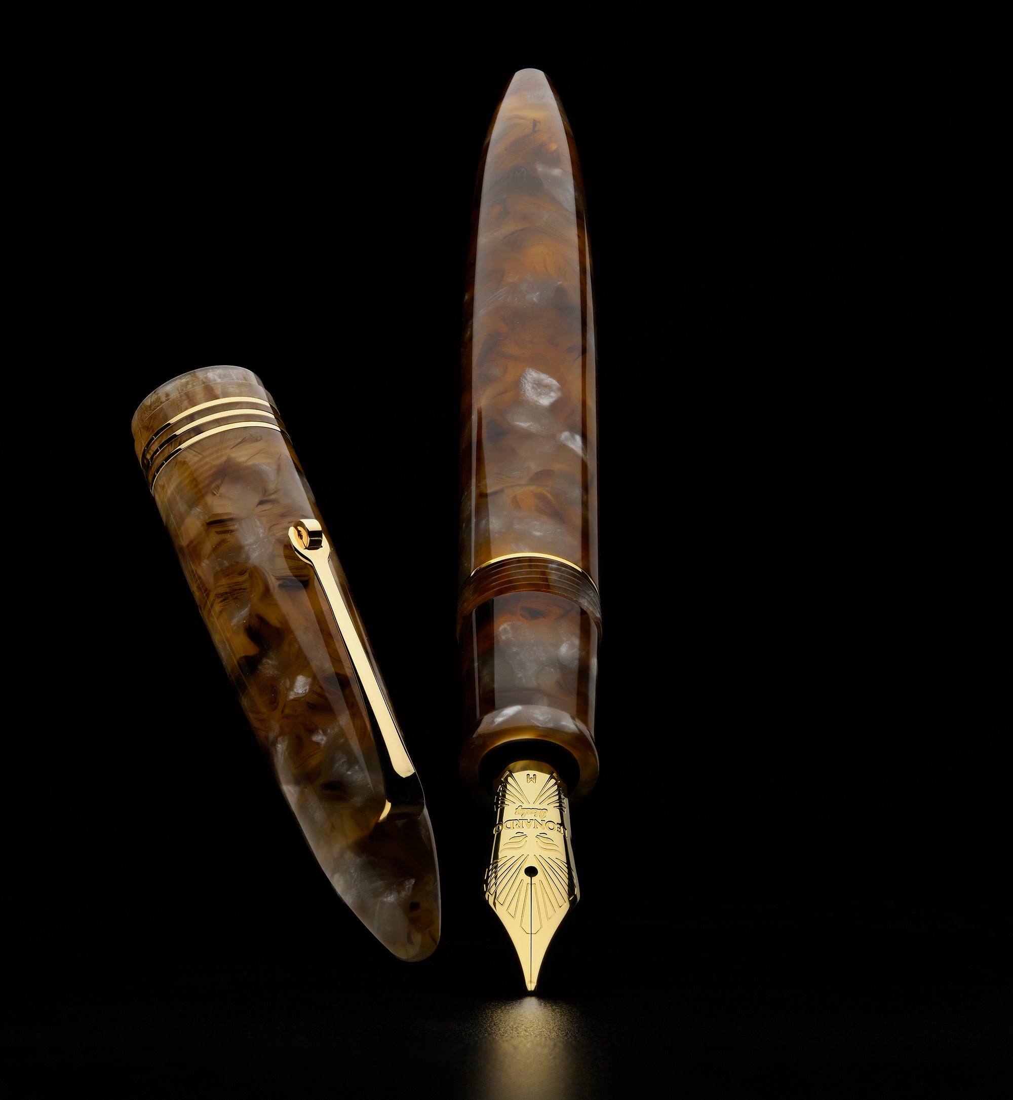 leonardo-officina-italiana-furore-ambra-penna-stilografica-pennino-oro-14kt image 5