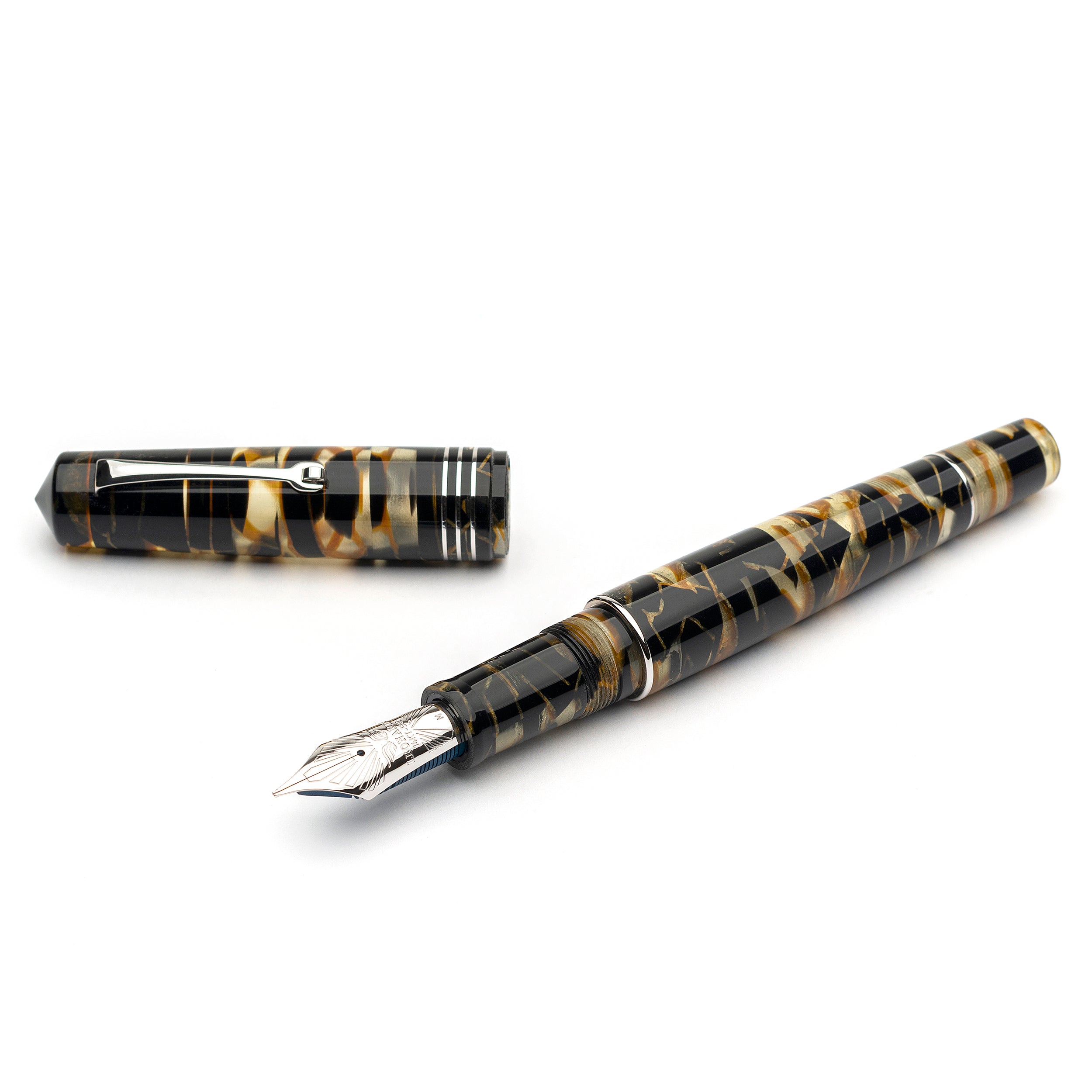 leonardo-officina-italiana-momento-zero-grande-black-lucens-celluloide-penna-sti image 1