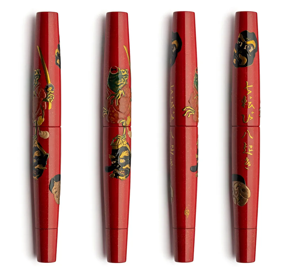 leonardo-officina-italiana-essenza-penna-stilografica-taka-maki-e-rossa-oni-e-ra image 1