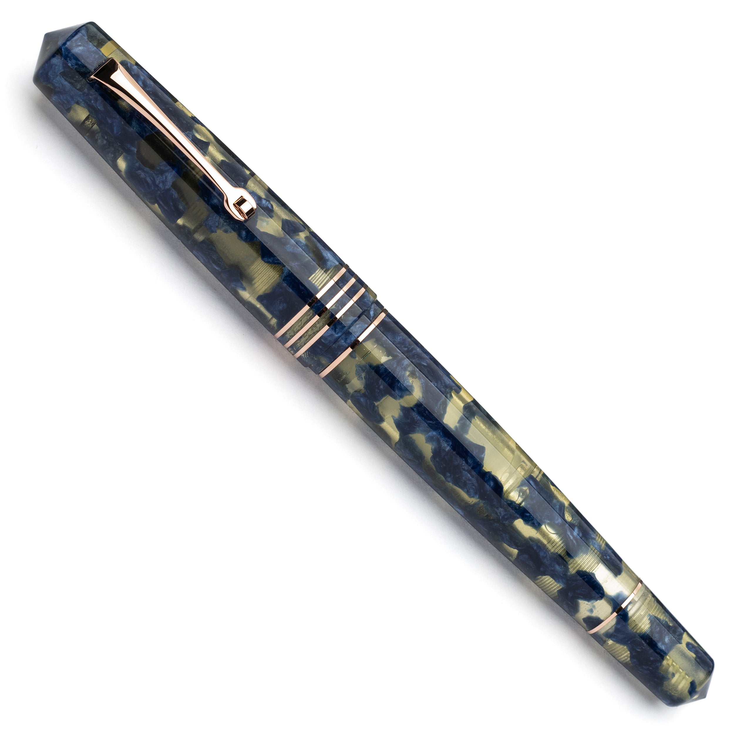 leonardo-officina-italiana-momento-zero-grande-blue-lucens-stilografica-oro-8-la image 2