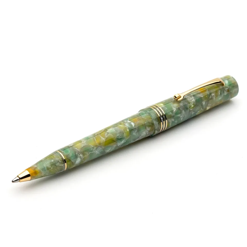 leonardo-officina-italiana-momento-zero-jade-penna-a-sfera-verde-giada-finiture- image 1