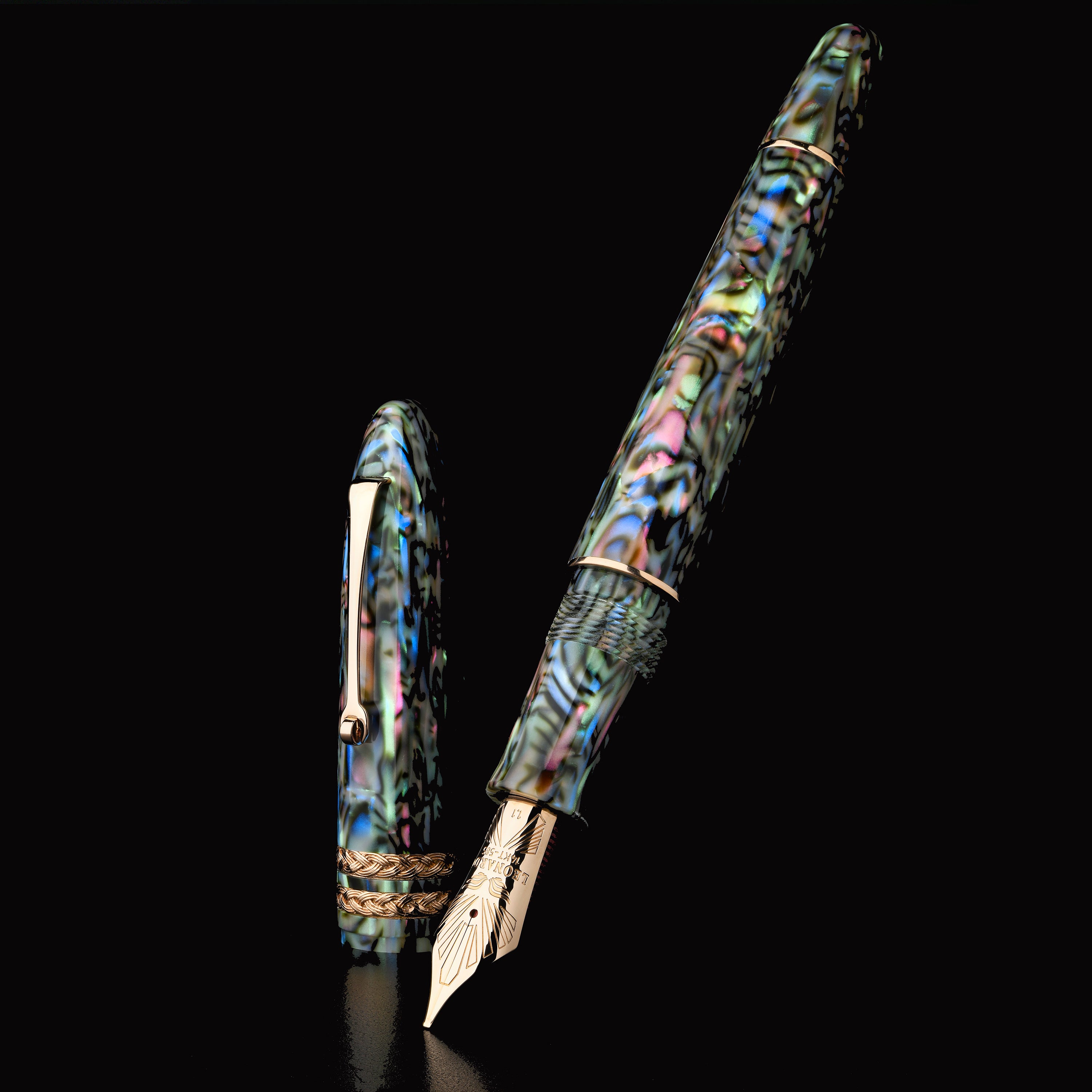 leonardo-cigar-leonarco-abalone-celluloide-stilografica-oro-8 image 1