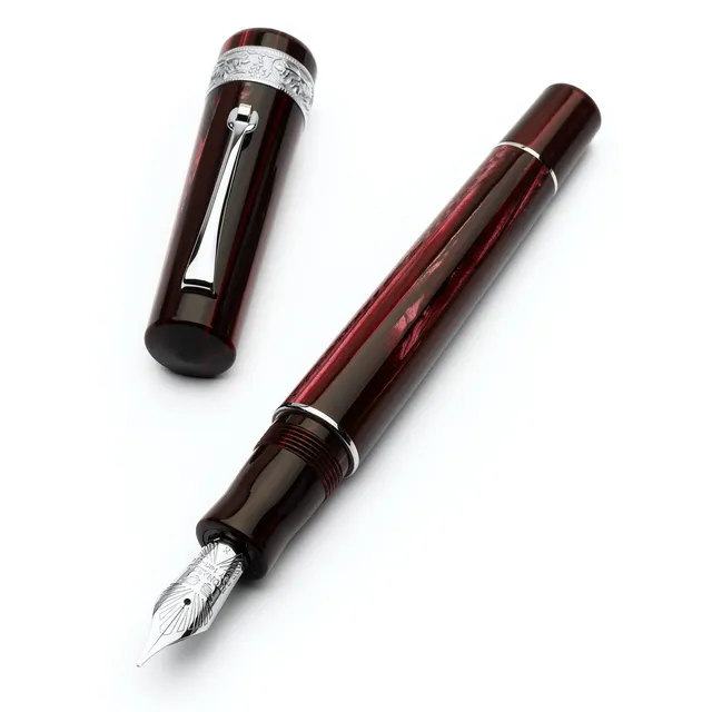 leonardo-officina-italiana-momento-zero-celluloide-rubino-penna-stilografica-pen image 1