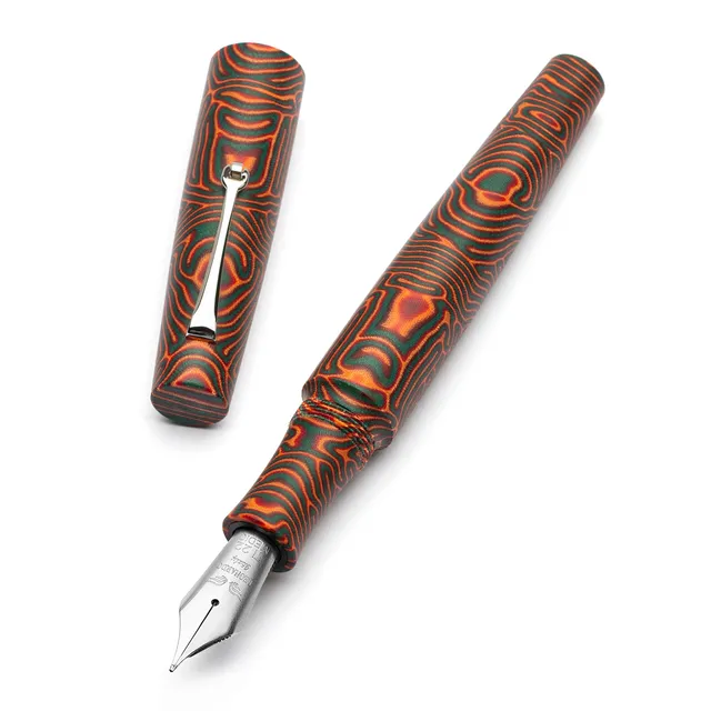 leonardo-officina-italiana-momento-zero-grande-micarta-fibra-psichedelica-penna- image 1