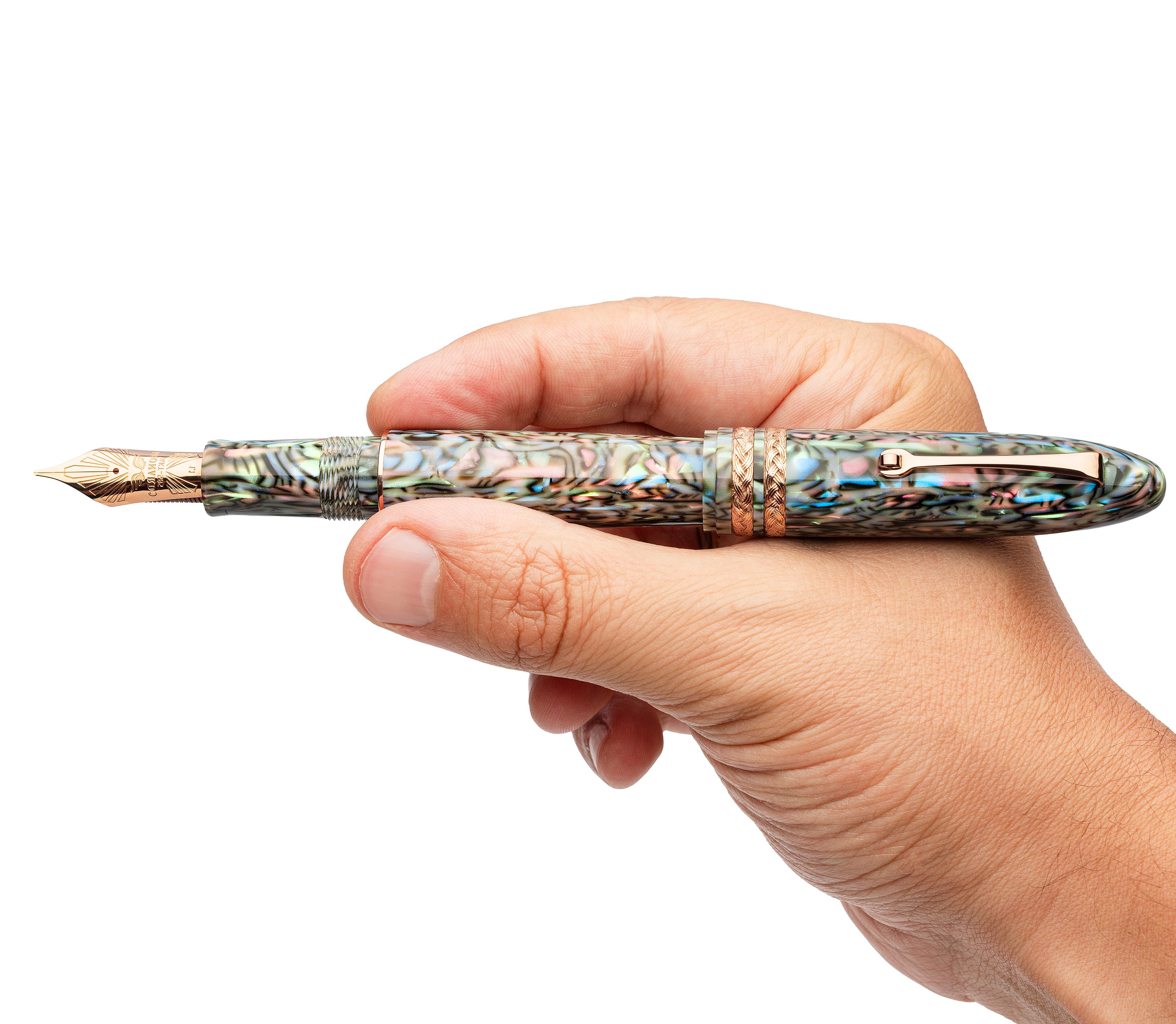 leonardo-cigar-leonarco-abalone-celluloide-stilografica-oro-8 image 4