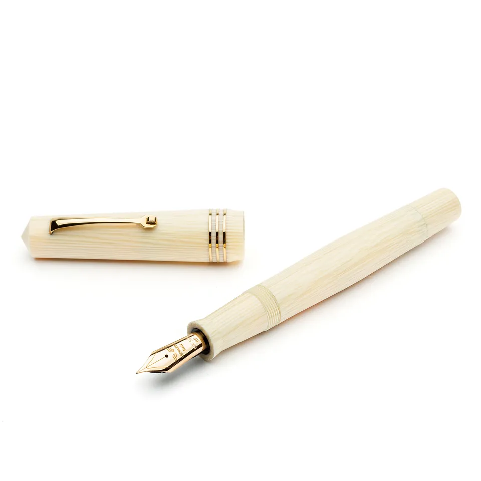 leonardo-officina-italiana-cinquantesimo-forma-vintage-avorio-penna-stilografica image 1