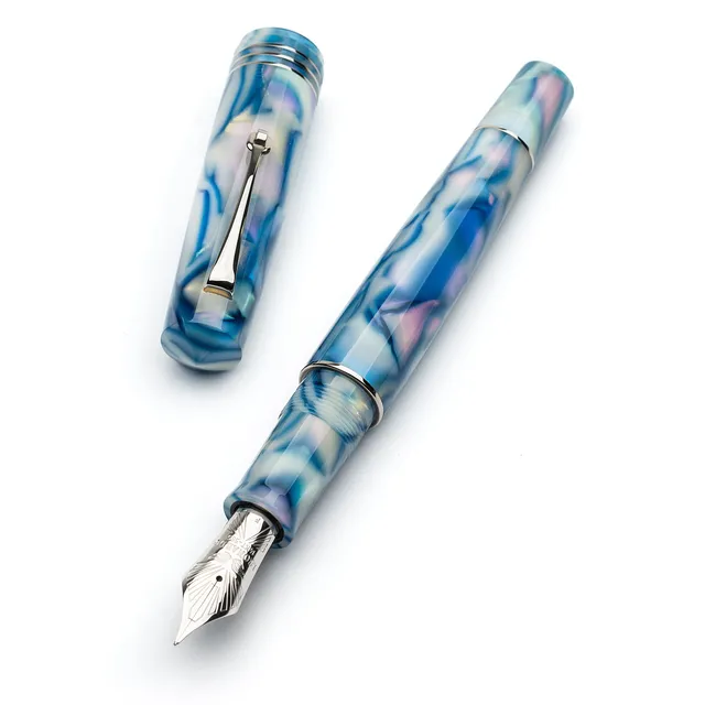 leonardo-officina-italiana-momento-zero-grande-corno-di-unicorno-blu-penna-stilo image 1