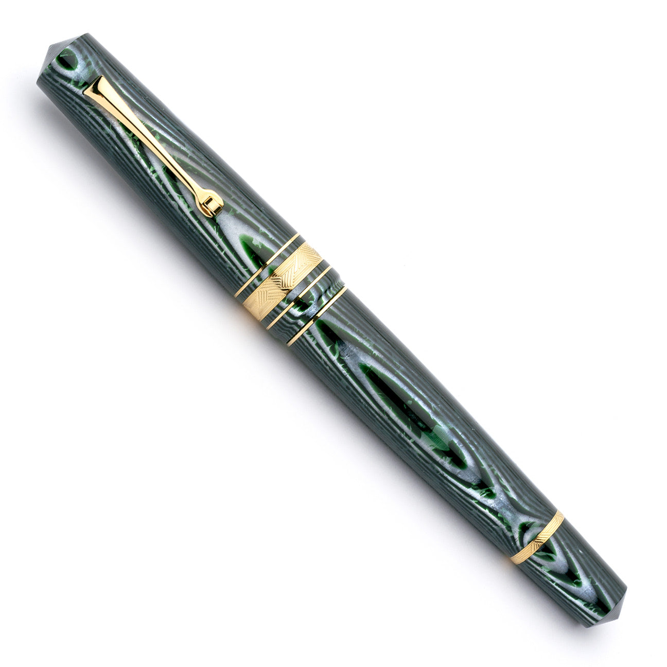 leonardo-officina-italiana-momento-zero-grande-arco-verde-stilografica-in-cellul image 2