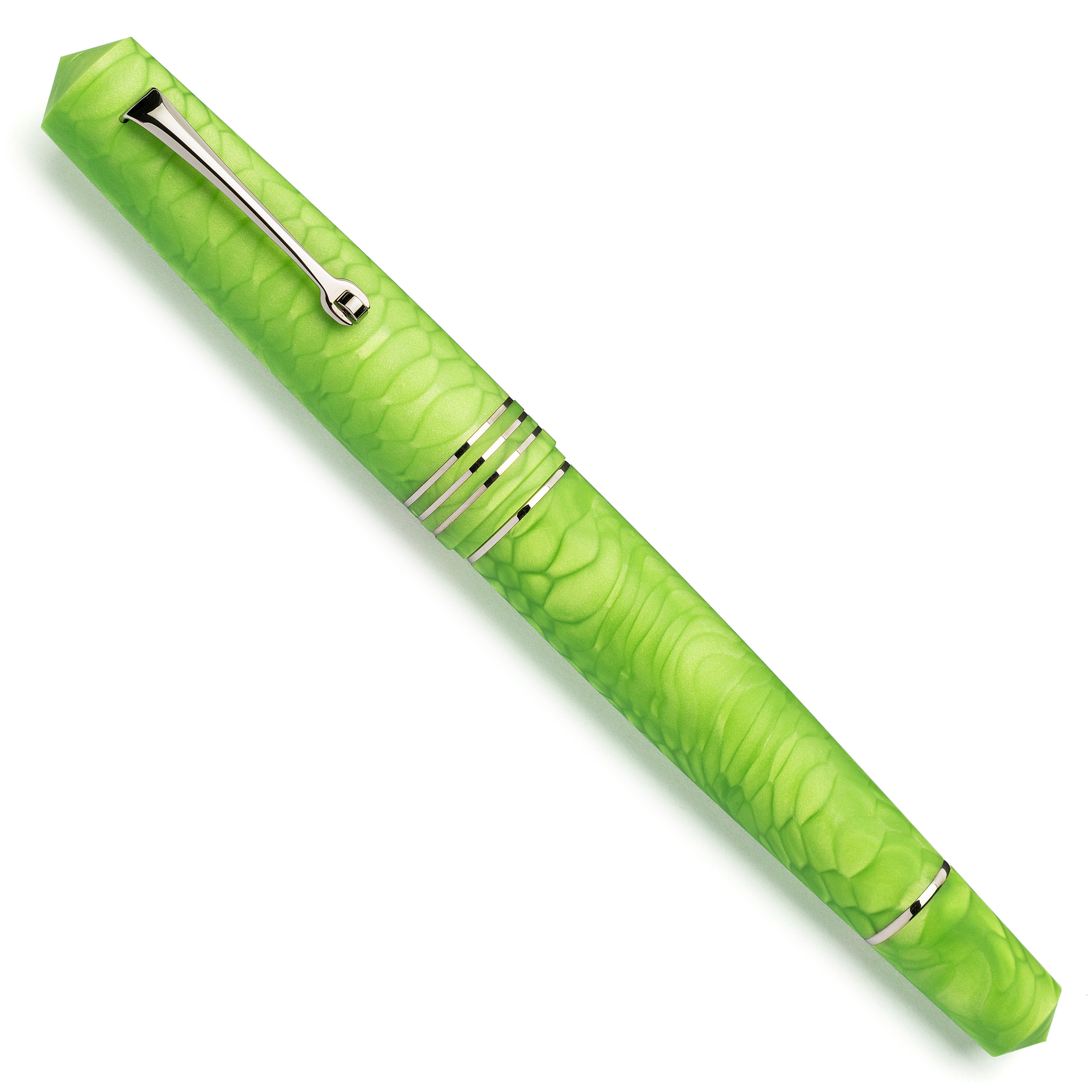 leonardo-officina-italiana-momento-zero-grande-juma-pelle-di-drago-verde-stilogr image 2