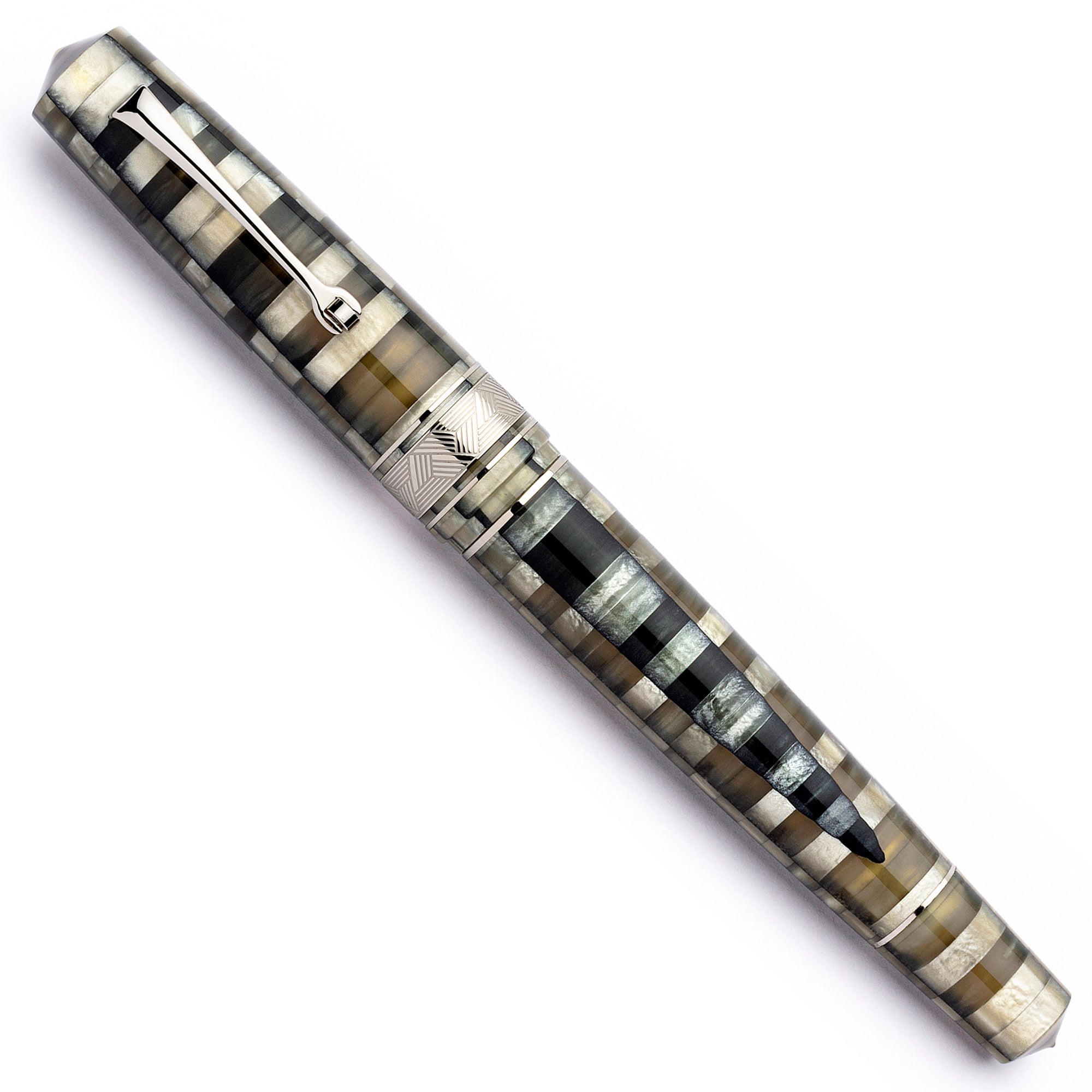 leonardo-mzg-mosaico-sand-penna-stilografica-pennino-oro-14kt image 4