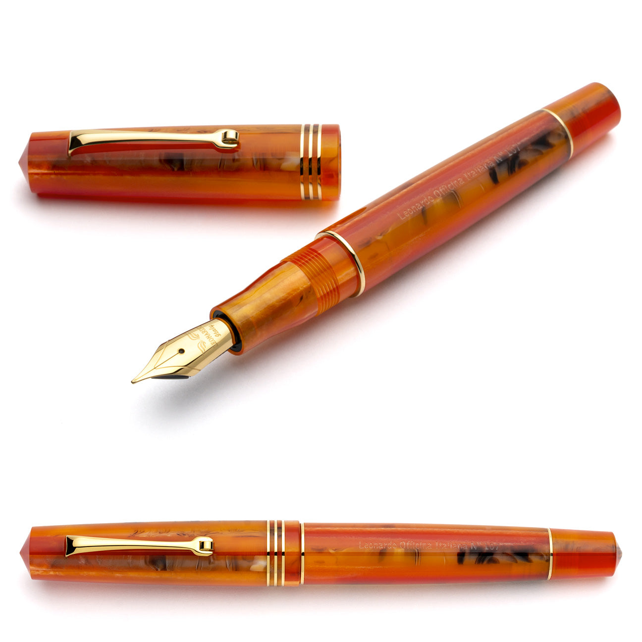 leonardo-momento-zero-mango-penna-stilografica-pennino-oro-14kt image 1
