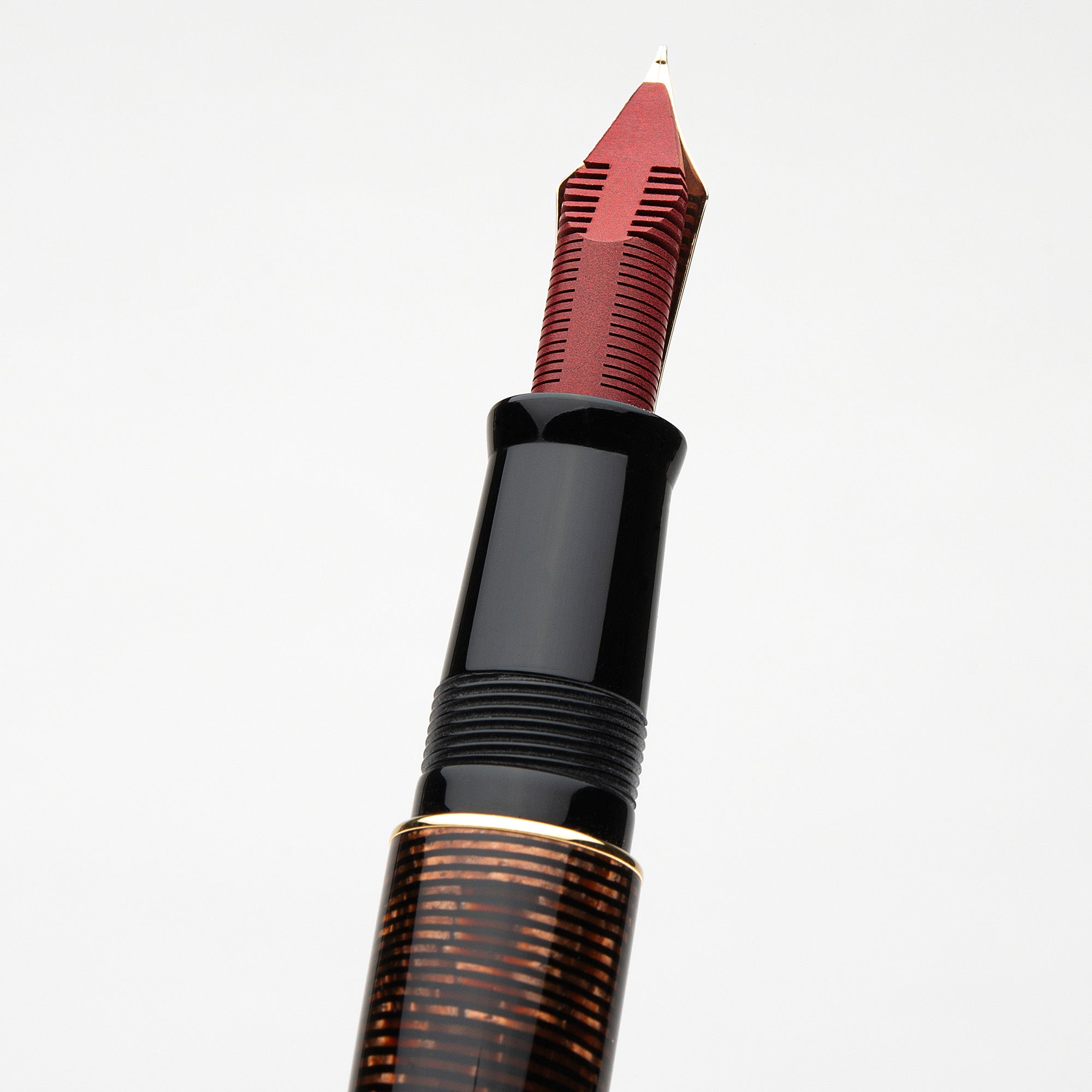 leonardo-officina-italiana-momento-zero-grande-celluloide-nero-marrone-penna-sti image 3