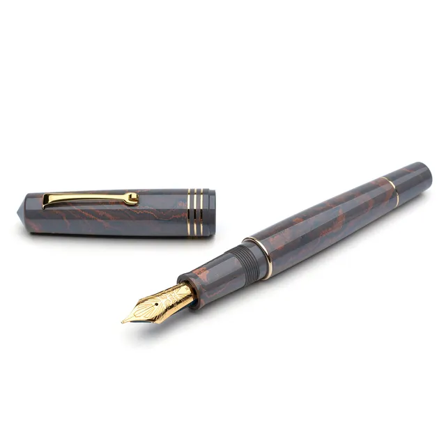 leonardo-officina-italiana-momento-zero-grande-ebanite-patina-fum-penna-stilogra image 1