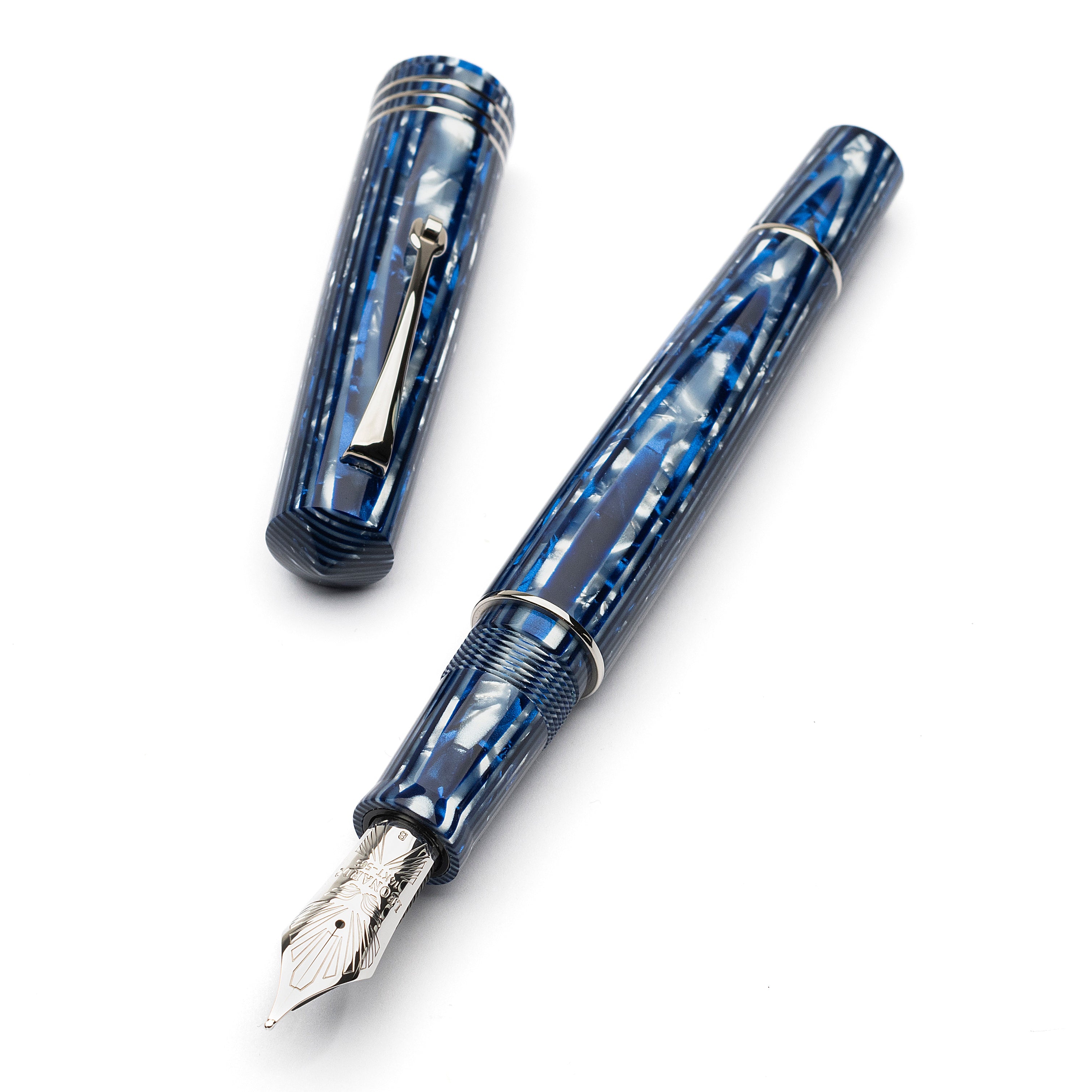 leonardo-officina-italiana-momento-zero-grande-leonarco-denim-celluloide-penna-s image 1