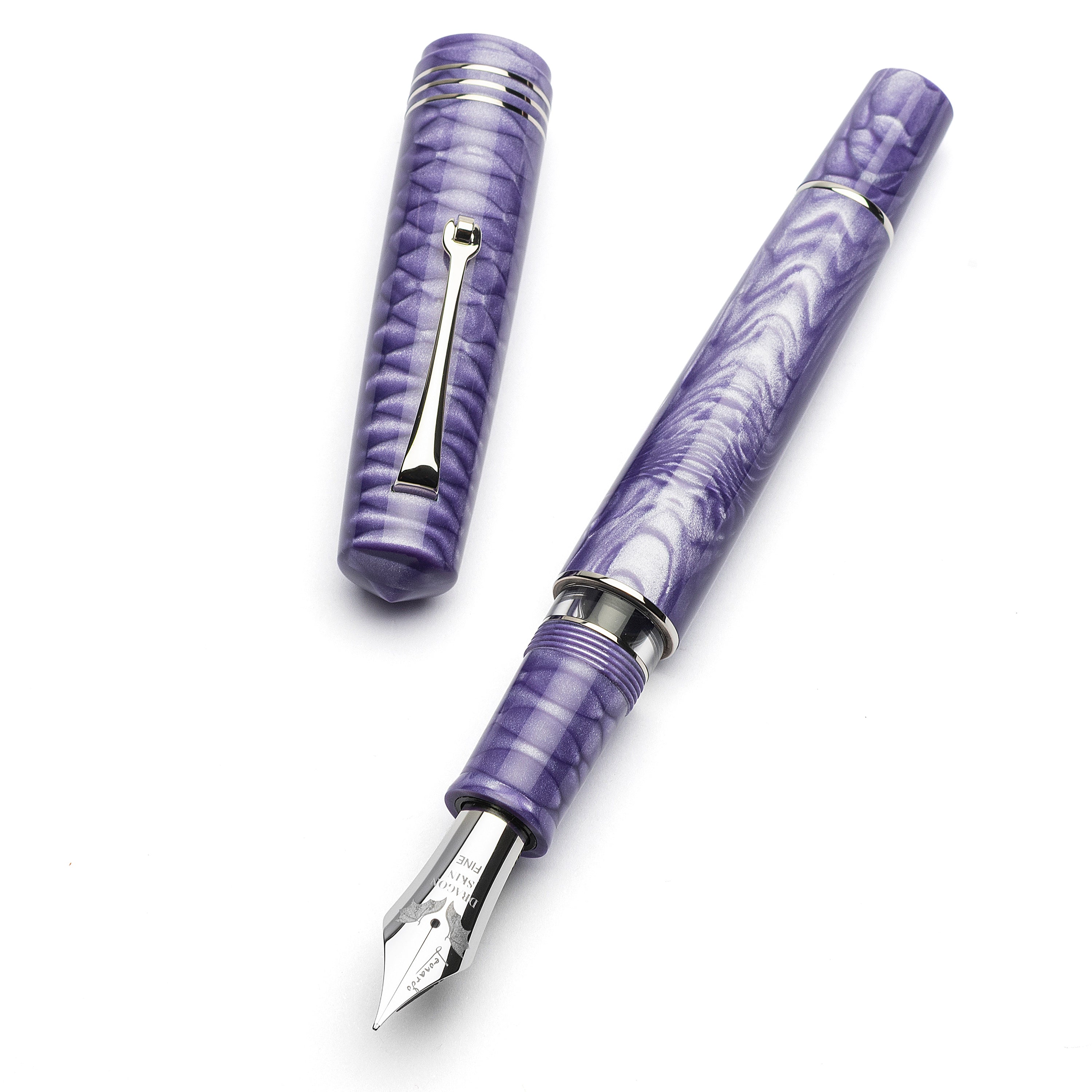 leonardo-officina-italiana-momento-zero-grande-2-0-dragon-skin-viola-penna-stilo image 1
