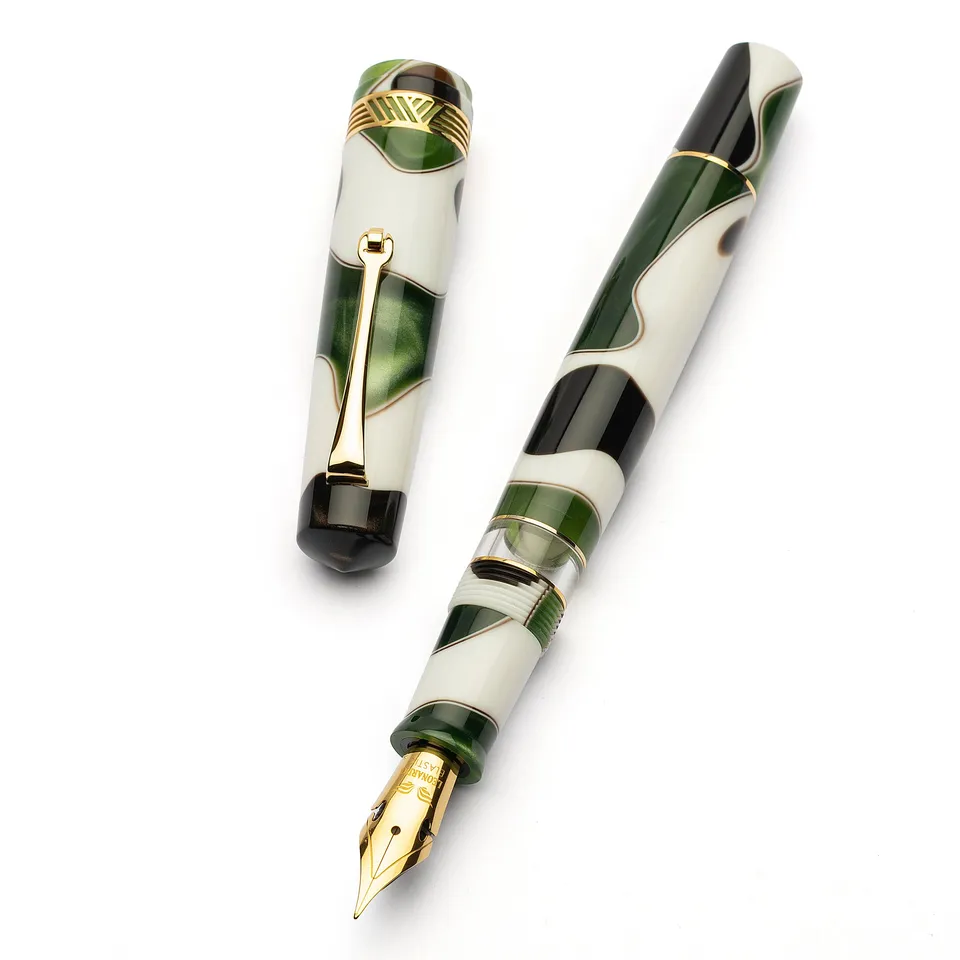 leonardo-officina-italiana-momento-magico-penna-stilografica-foglia-leaf-pennino image 1