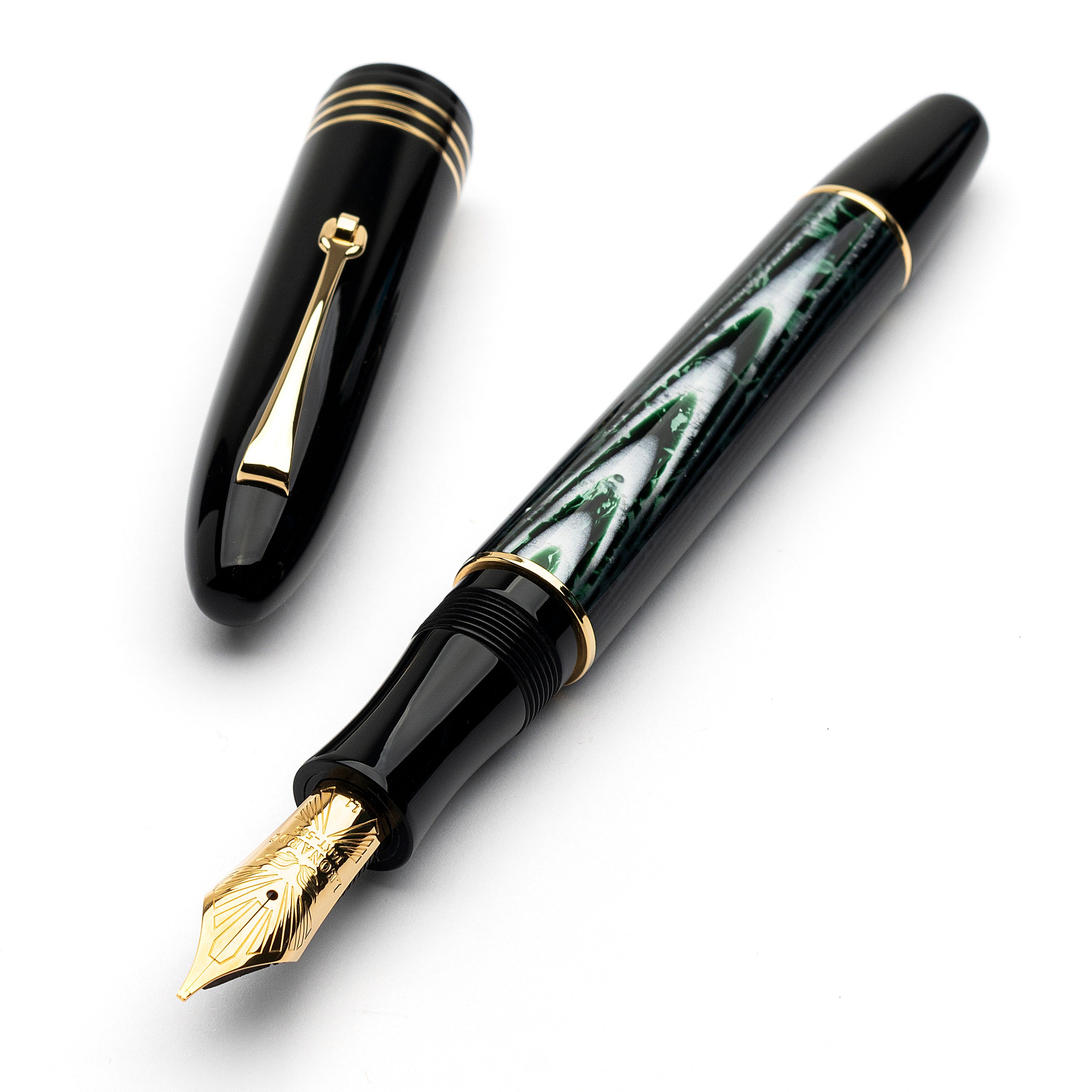 leonardo-officina-italiana-gran-riserva-ogiva-grande-arco-verde-celluloide-gt-pe image 1