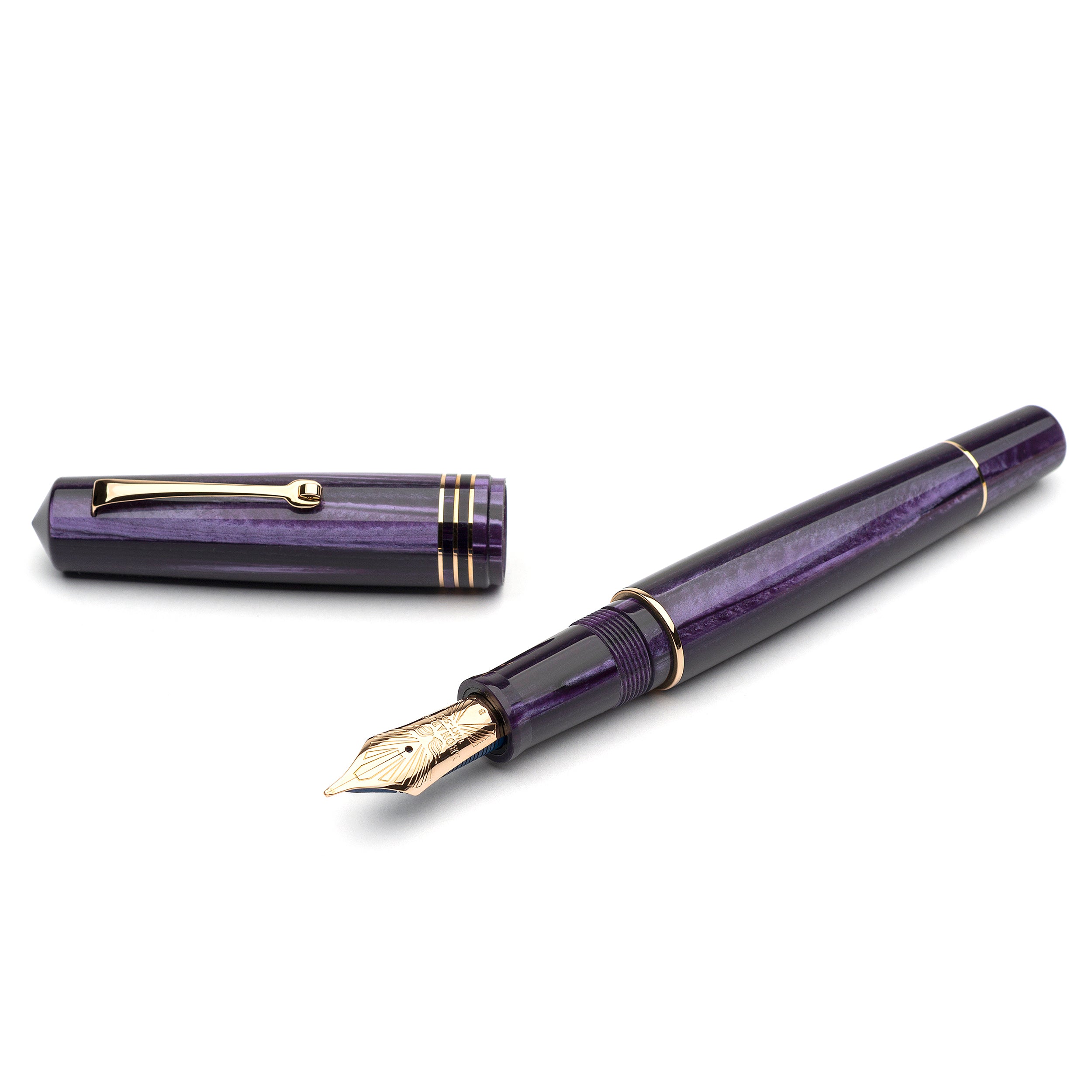 leonardo-officina-italiana-momento-zero-grande-purple-celluloid-penna-stilografi image 1