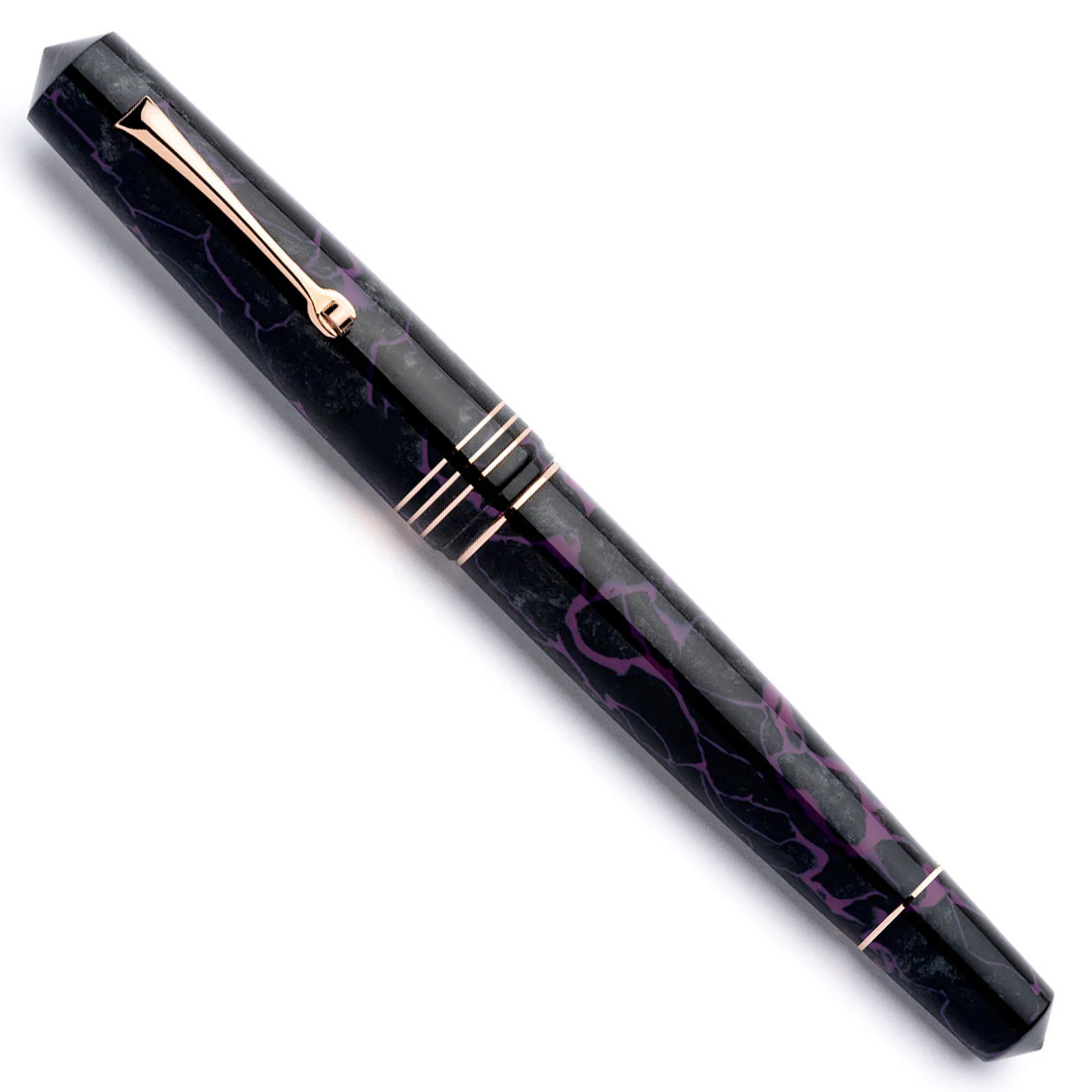 leonardo-officina-italiana-momento-zero-grande-celluloide-viola-grigio-penna-sti image 2