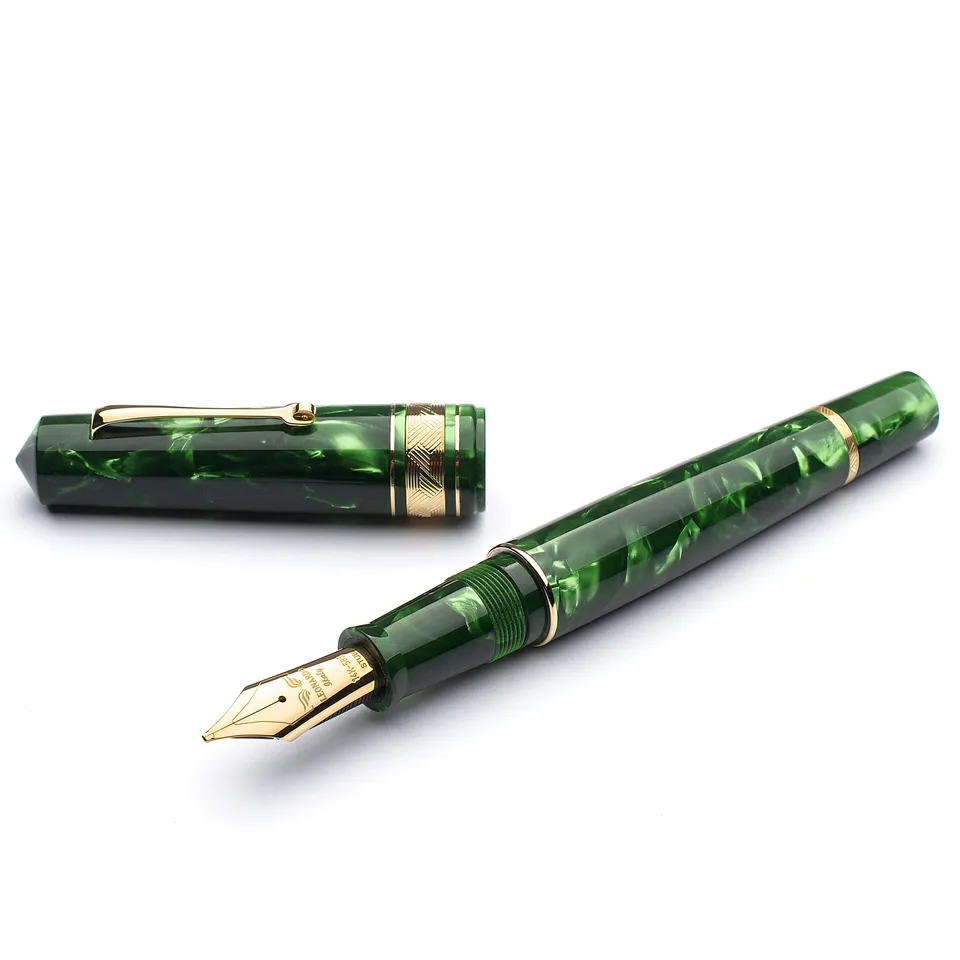 leonardo-officina-italiana-momento-zero-granato-menta-merelani-celluloide-penna- image 1
