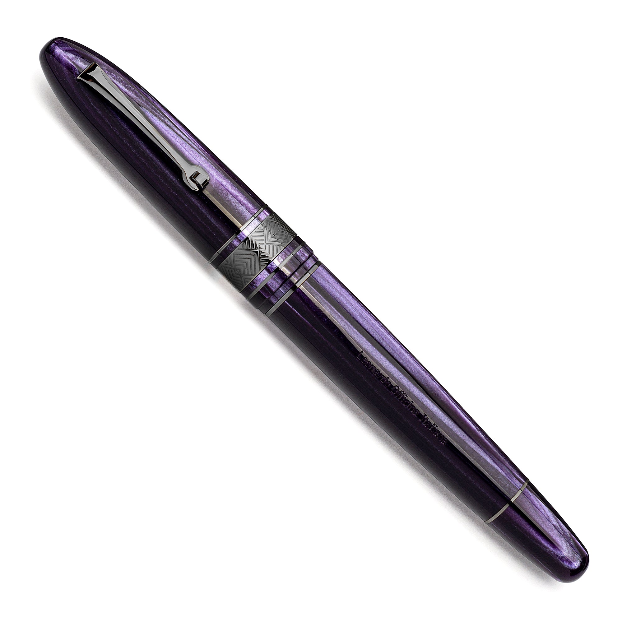 leonardo-officina-italiana-cigar-violetto-viola-celluloide-penna-stilografica-fi image 2