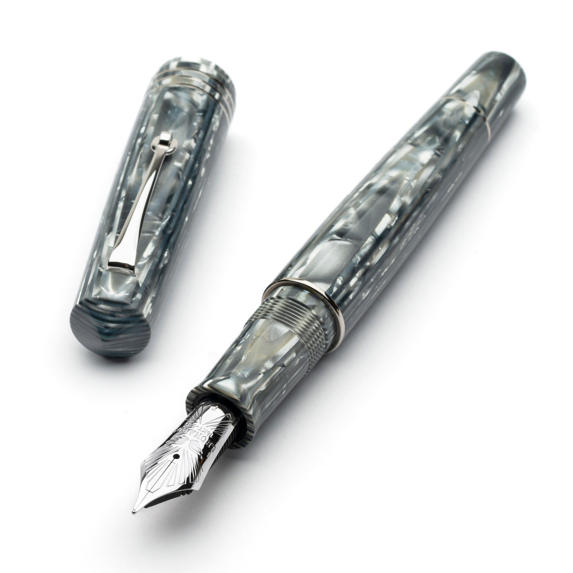 leonardo-officina-italiana-momento-zero-grande-mineral-grey-celluloide-penna-sti image 1