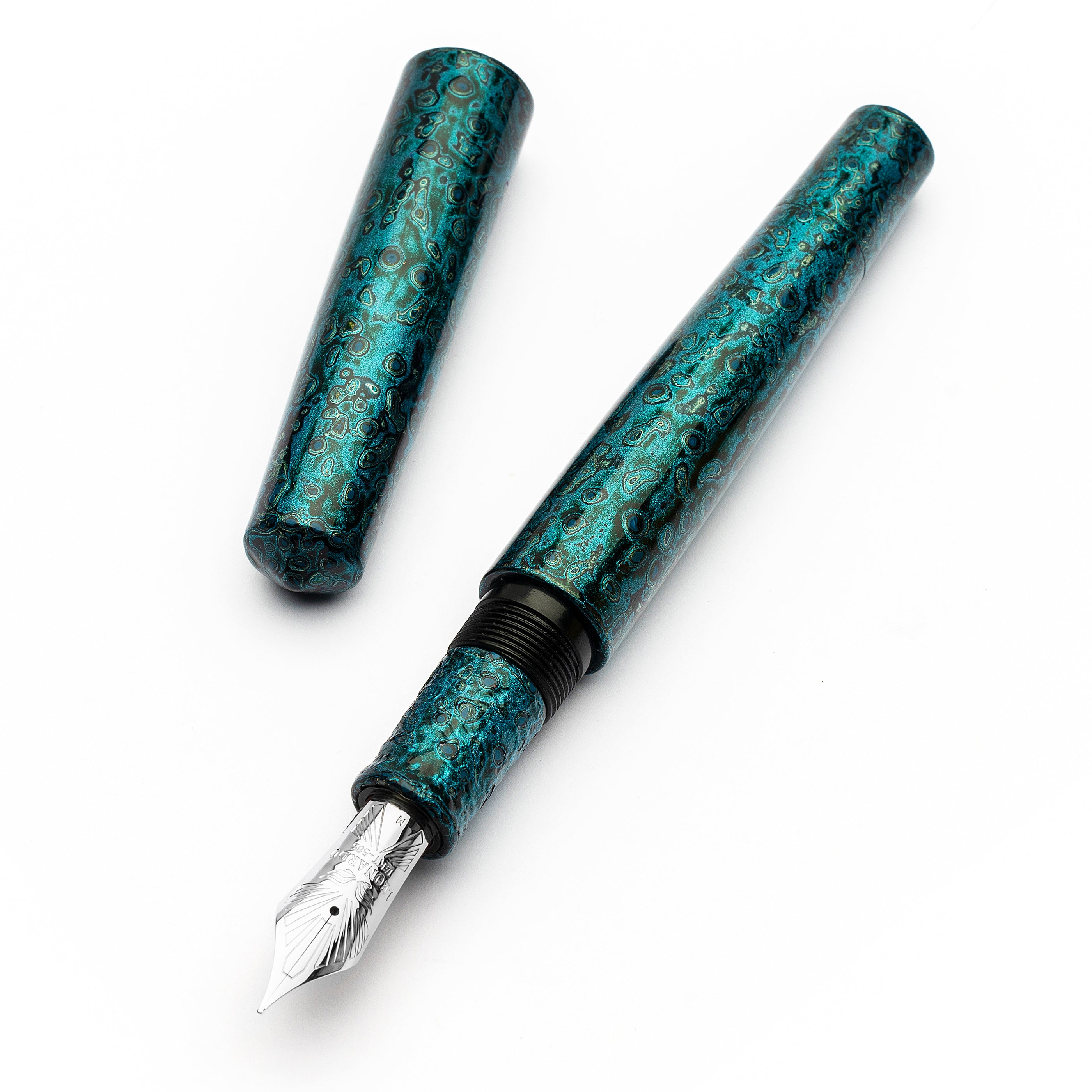 leonardo-officina-italiana-momento-zero-grande-stilografica-kara-nuri-blu-ebanit image 1