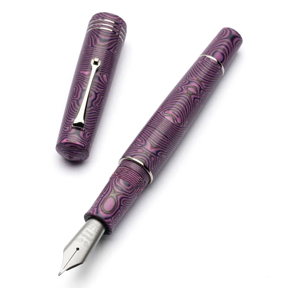 leonardo-officina-italiana-momento-zero-grande-labirinto-micarta-penna-stilograf image 1