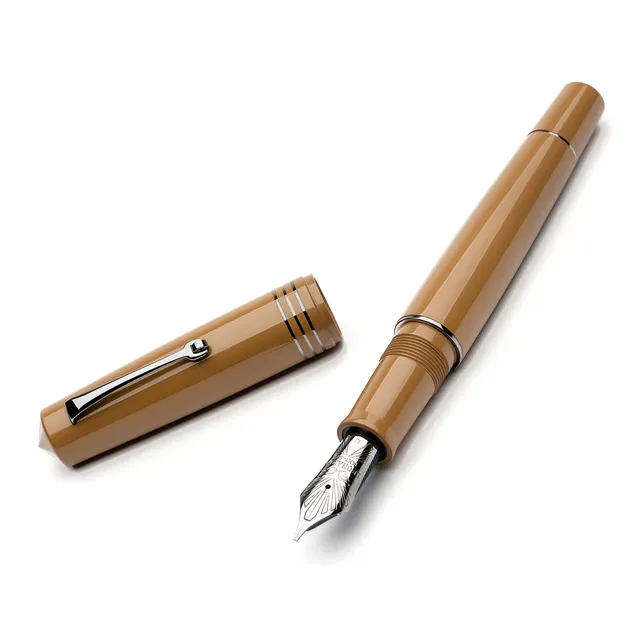 leonardo-officina-italiana-momento-zero-grande-mustard-penna-stilografica-ebanit image 1