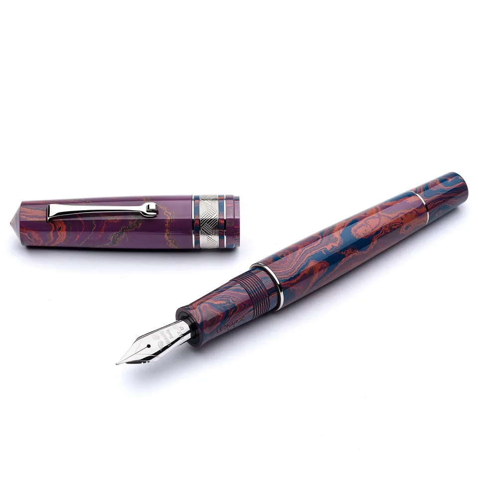 leonardo-officina-italiana-momento-zero-grande-ebanite-1-1-viola-arancione-blu-s image 1
