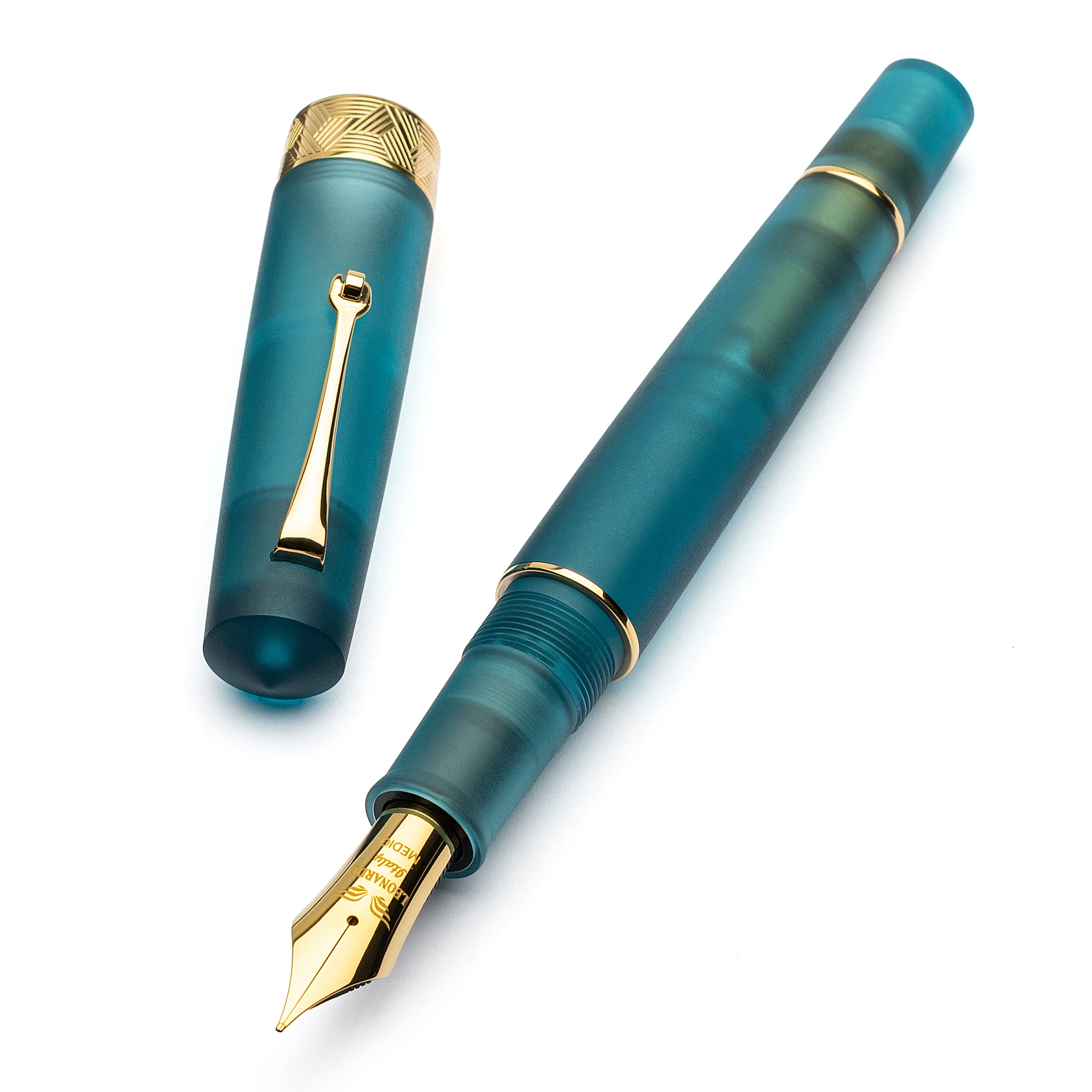 leonardo-officina-italiana-pura-petrol-nuova-edizione-penna-stilografica-con-pen image 1