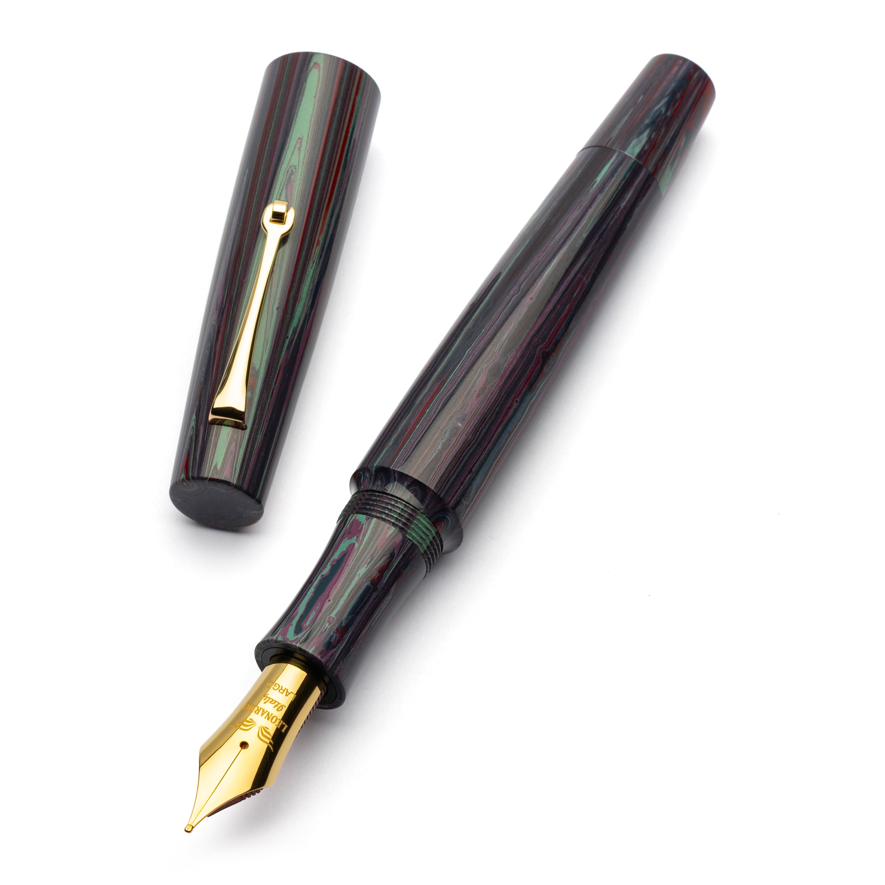 leonardo-officina-italiana-essenza-ebonite-etna-stilografica-a-pistone-pennino-a image 1